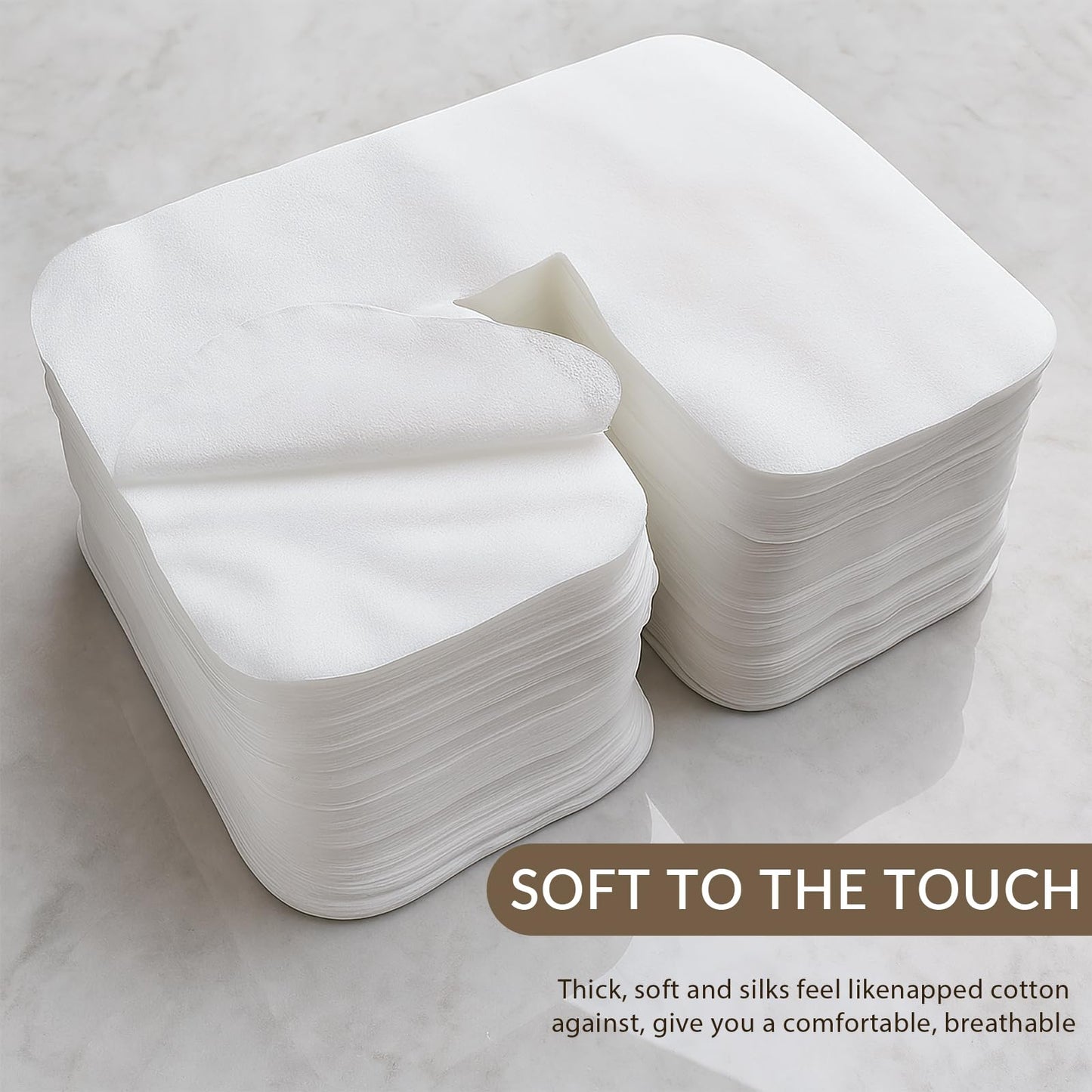 500 Piece Disposable Face Cradle Covers Luxurious Ultra Soft face cradle covers for massage table - Massage Tables & Massage Chairs