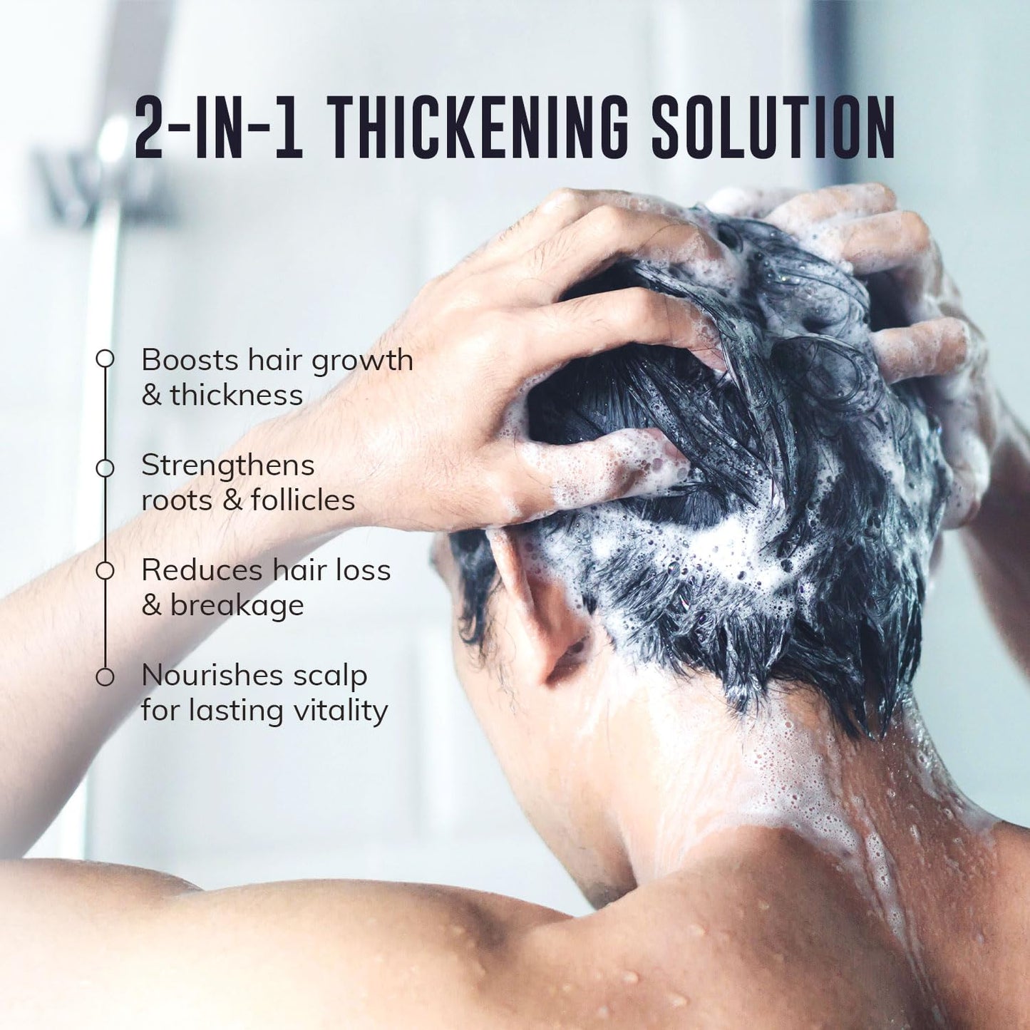 DHT Blocking Shampoo for Men | Hair Thickening & Anti-Hair Loss Formula with Biotin & Saw Palmetto - 10oz, Sulfate-Free