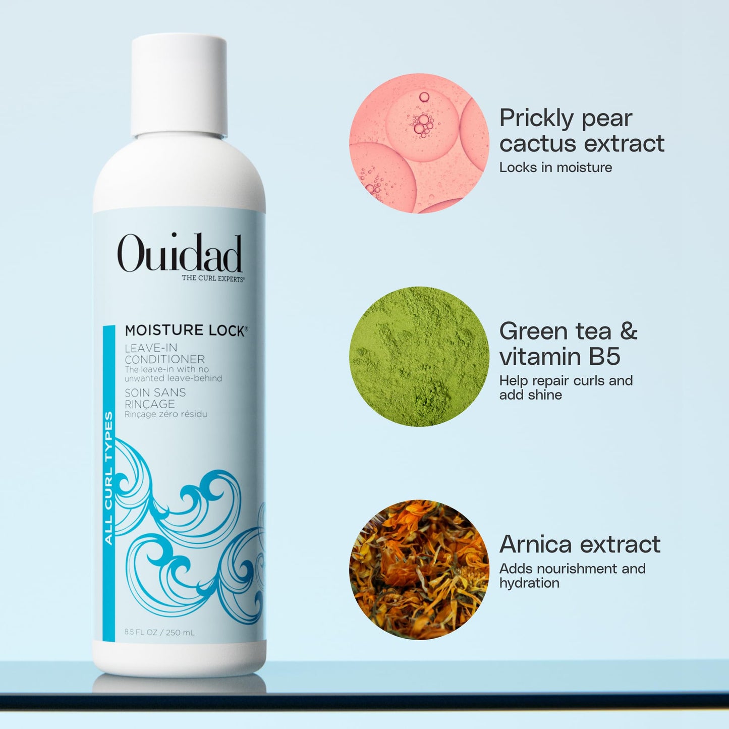 Ouidad Advanced Climate Control Heat & Humidity Styling Kit, Anti Frizz Curly Hair Products to Lock in Moisture & Block Humidity, Flexible, Long-Lasting Hold, No Parabens & Sulfates