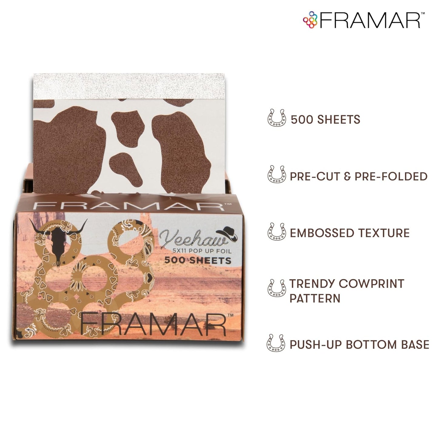 FRAMAR Hair Foils for Highlighting | Curly Hair Detangler Brush - Professional Quality