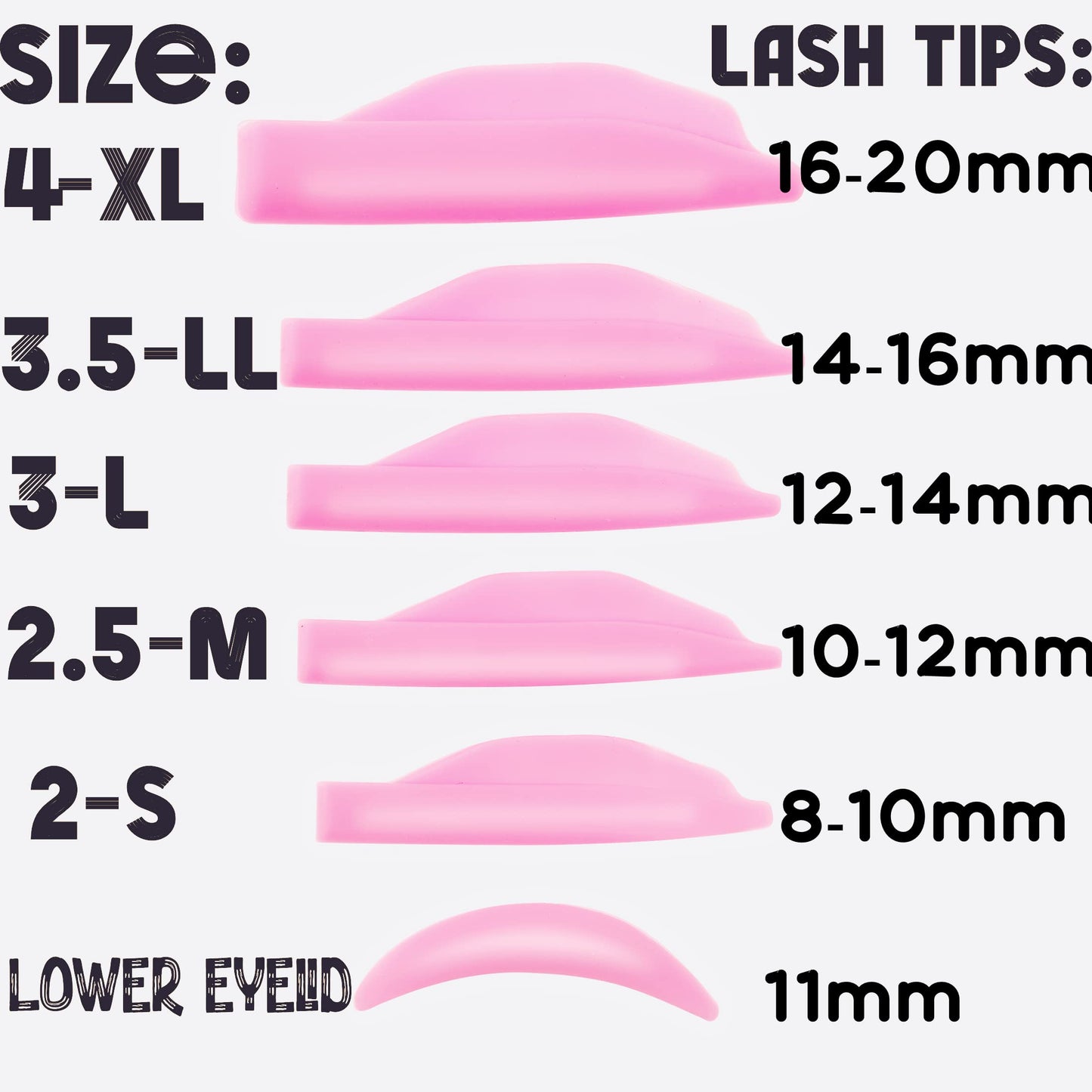 Lash lift Pad, Eyelash Perming Rod, Soft Lash Lamination Curler Shield Mega L Curl, 6 Size Lash Lifting Pads Fit All Eyes and Lashes, Lamination Roller Give Eyelashes Super Curl Never Pops Off Eyes -100 Applications Perming Guards Rods Roller (Mega L Pads