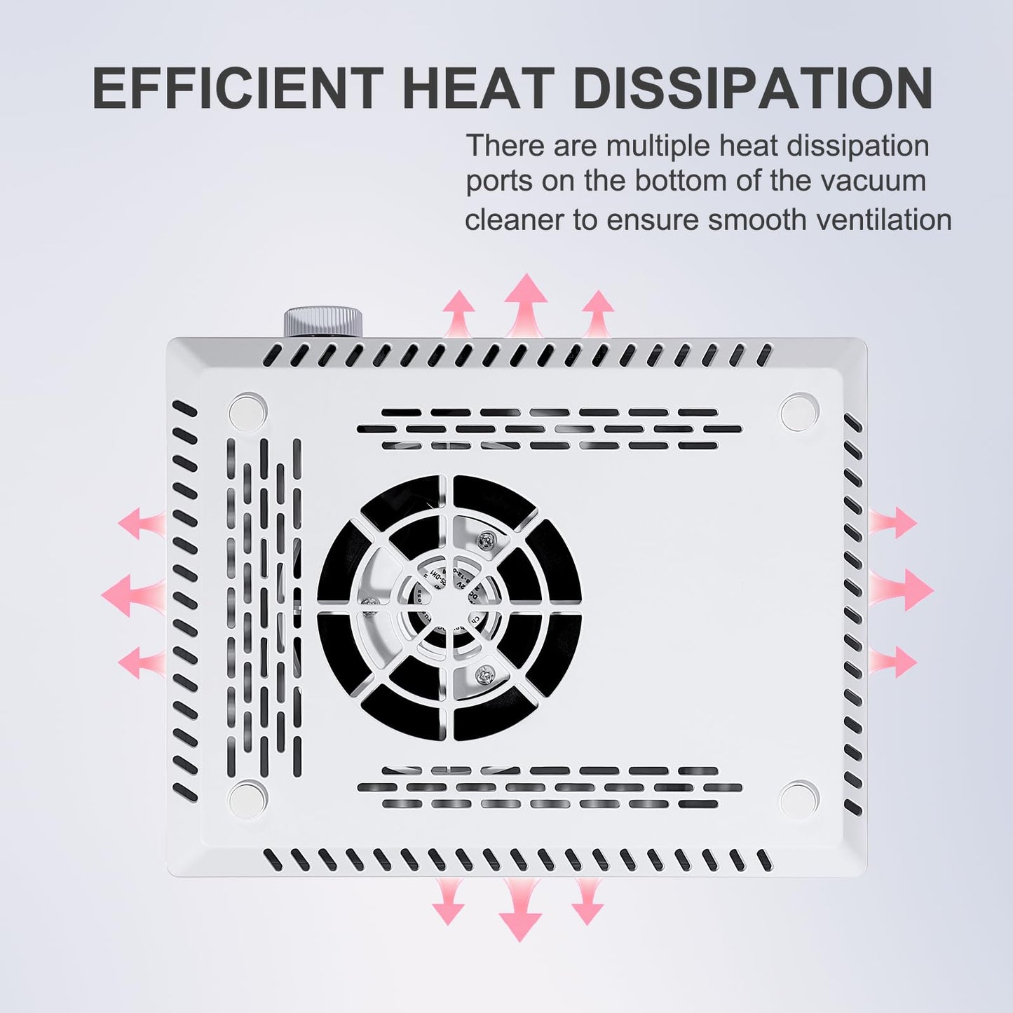 BNYLFGX Nail Dust Collector, Cordless Dust Collector Nail Tech, Powerful Vacuum Fan Vent Dust Collector Extractor Electric Dust Suction Machine for Acrylic Nails Polishing, Nail Salon & Home
