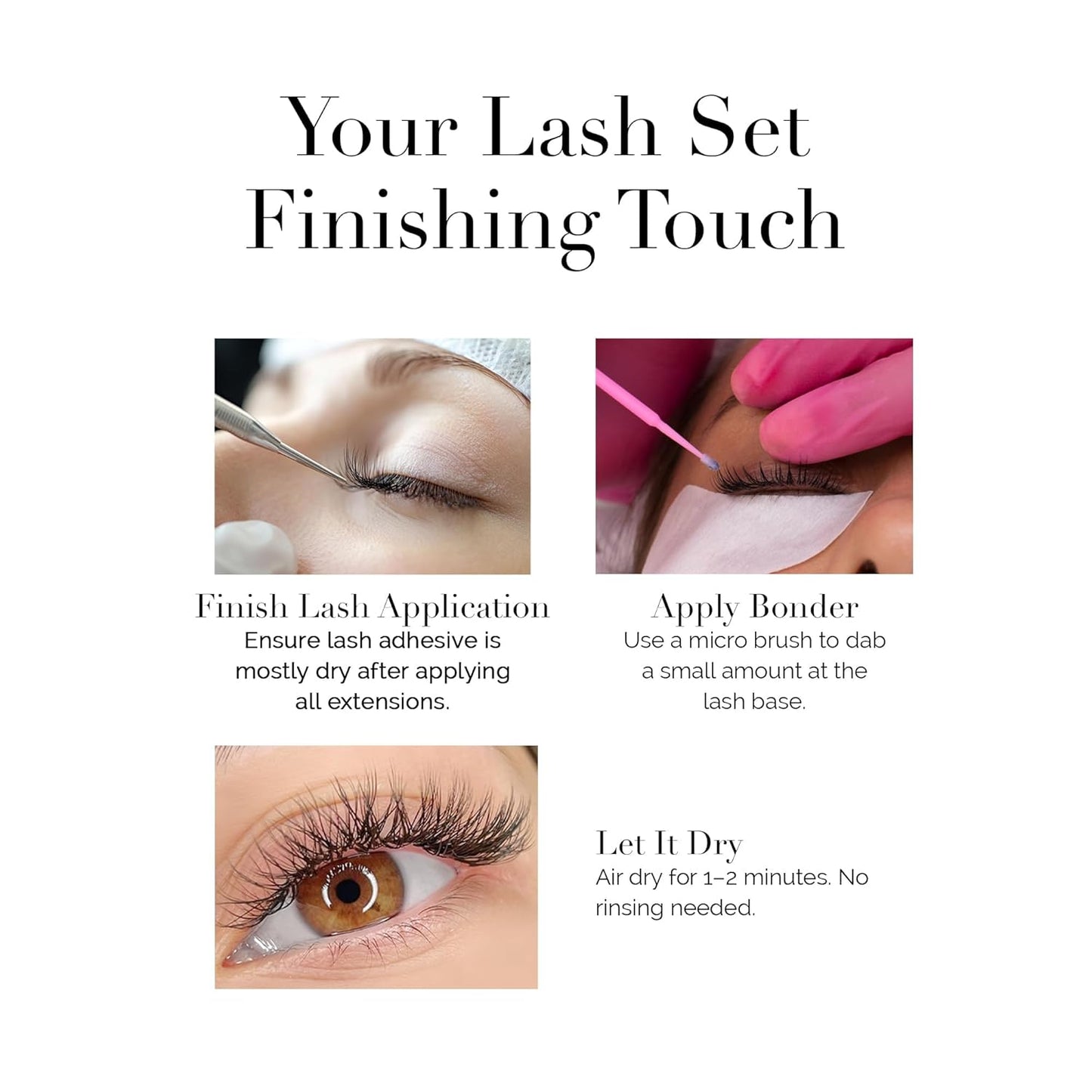 Ultra Lash Bonder - Eyelash Extension Sealant for Stronger Retention | Fast-Drying, Reduces Fumes & Irritation
