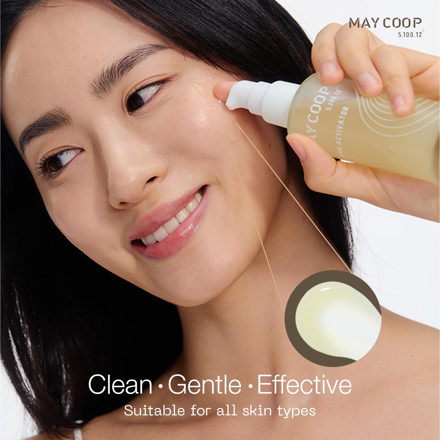 MAY COOP Raw Activator Face Serum | Hydrating & Nourishing with 63% Maple Sap, Mushroom & Grain Extracts | Lightweight Fast-Absorbing Daily Glow Facial Serum | Korean Skincare, 2.02 fl oz