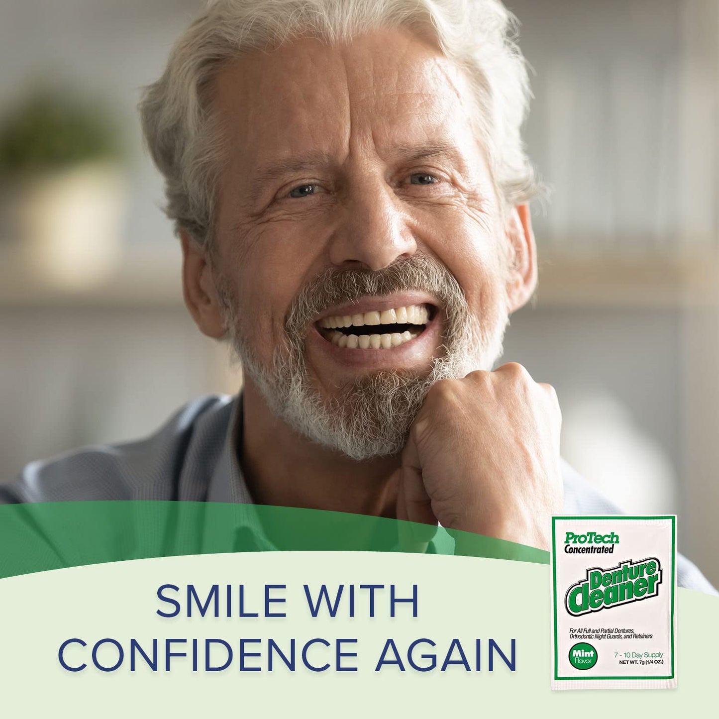 ProTech Removable Appliance Care Kit, Denture, Retainer, & Aligner and Cleaning Bundle with Ultrasonic Denture Retainer Cleaner, Brush, Solution, Informational Brochure, Pack of 3