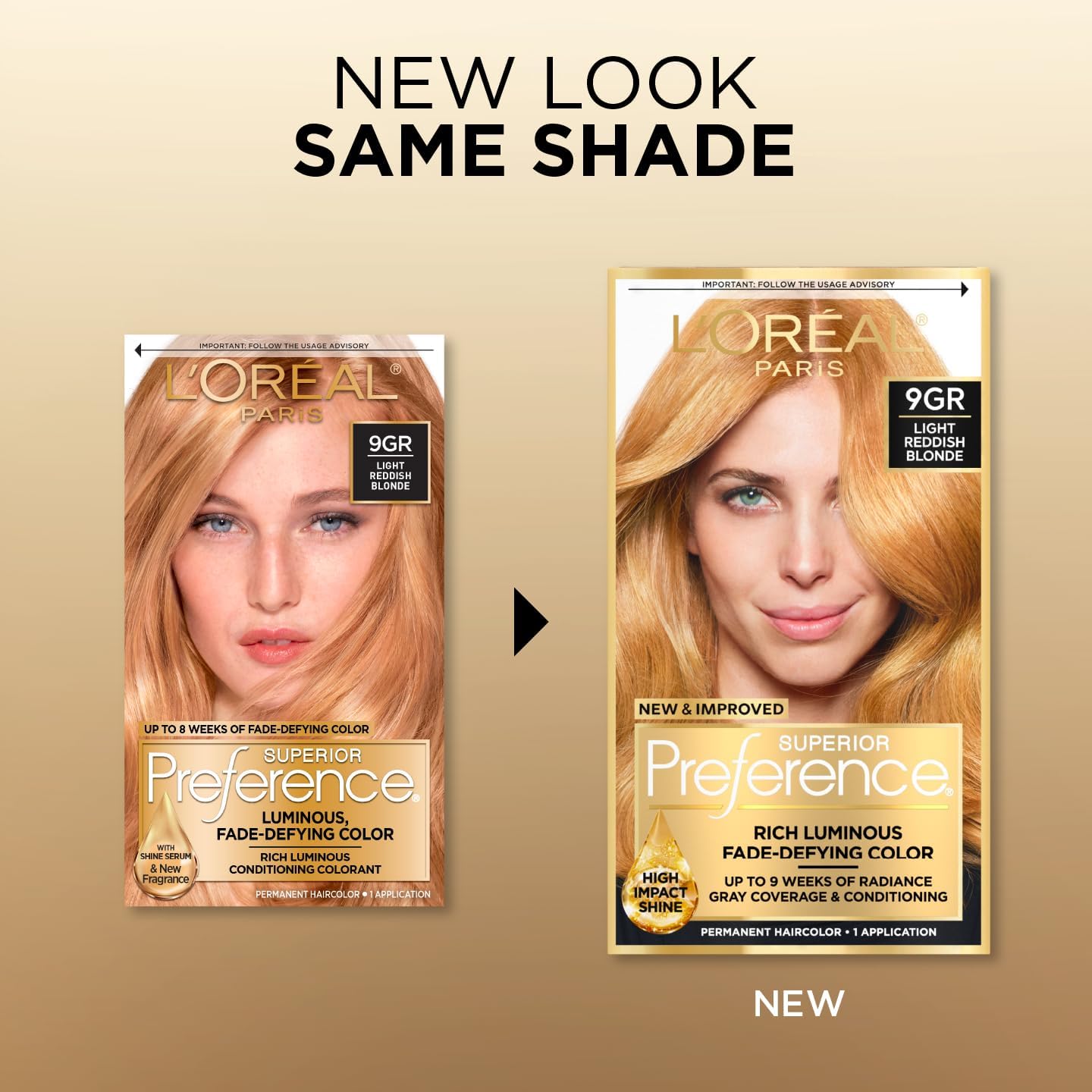 L'Oreal Superior Preference - 9GR Light Reddish Blonde (Warmer) 1 Each (Pack of 3)
