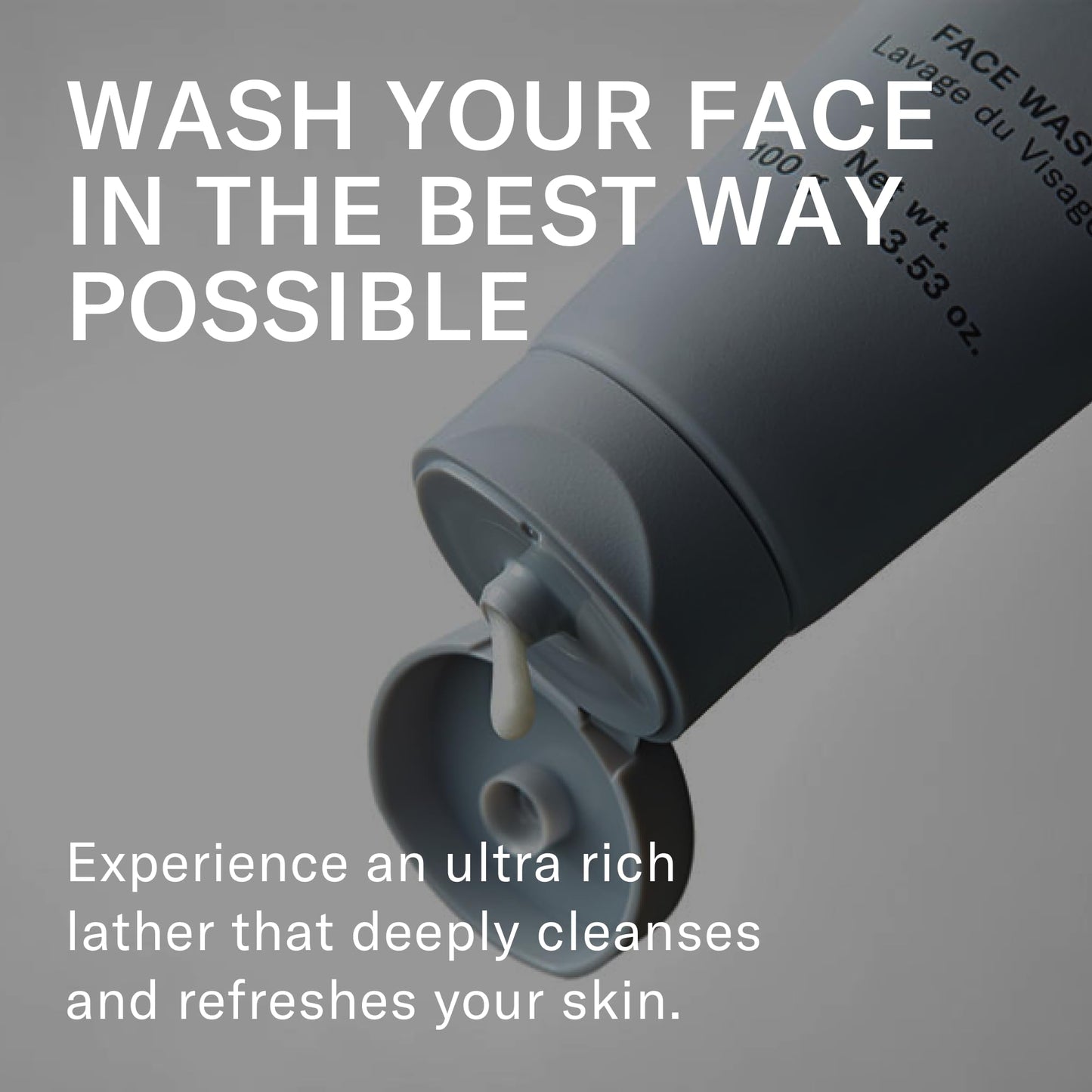 Kaizen Seven Face Wash for Men | Made in Japan | Premium Rich & Refreshing Lather with Moroccan Clay, Licorice Root, Konbu from Hokkaido Japan