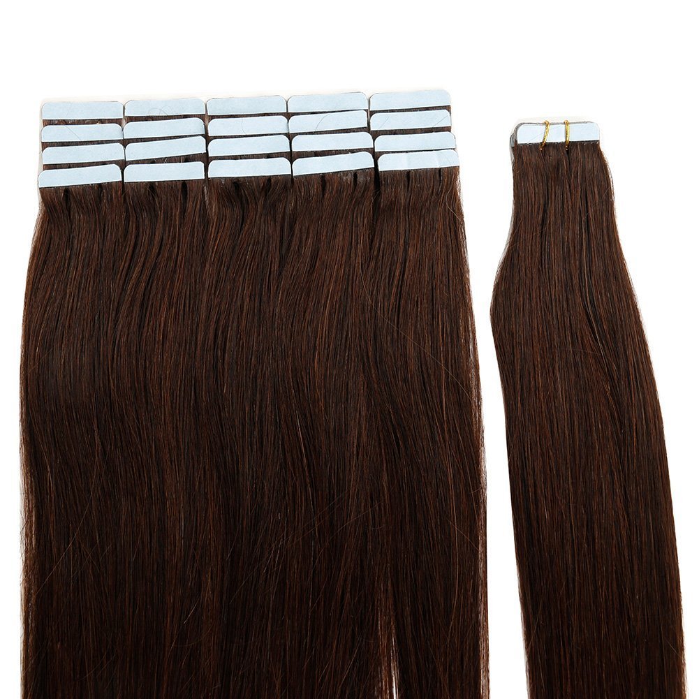 Tape in Hair Extensions 50g Human Hair Extensions 14inch-40g-4/27/4#