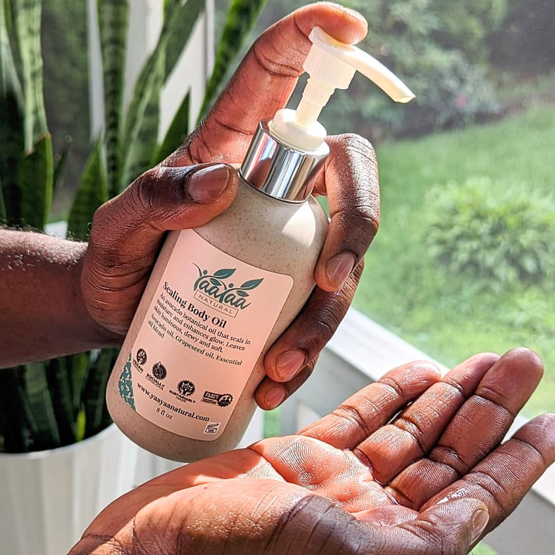 Summer Citrus Scent Body Oil - Natural Bug Repellent, Non-Greasy Moisturizer - 8 oz Vegan & Cruelty-Free for Dry Skin