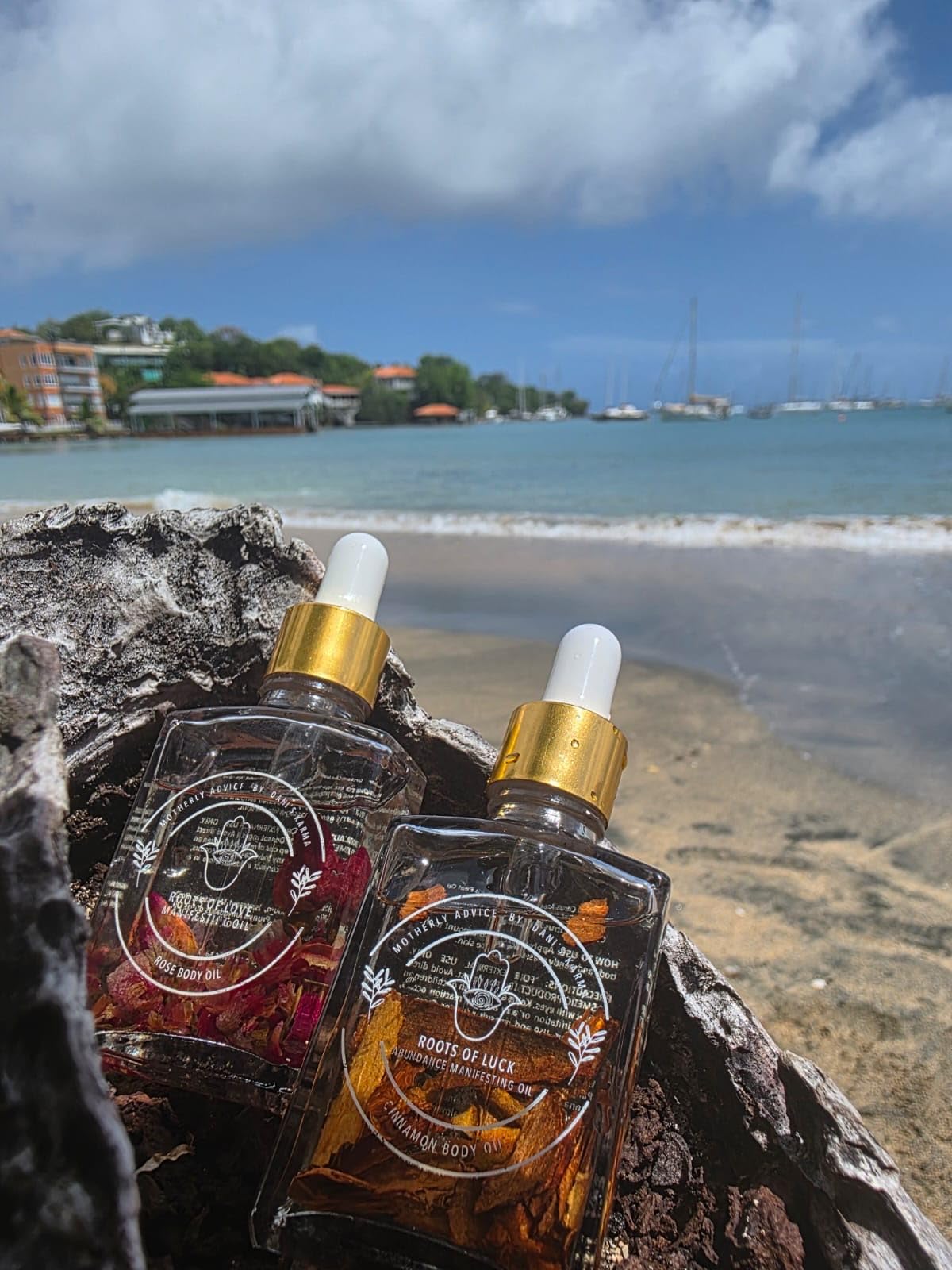 Motherly Advice: Roots of Luck Manifesting Oil- by Dani's Karma- Attracts Money, Abundance & Luck, Protection
