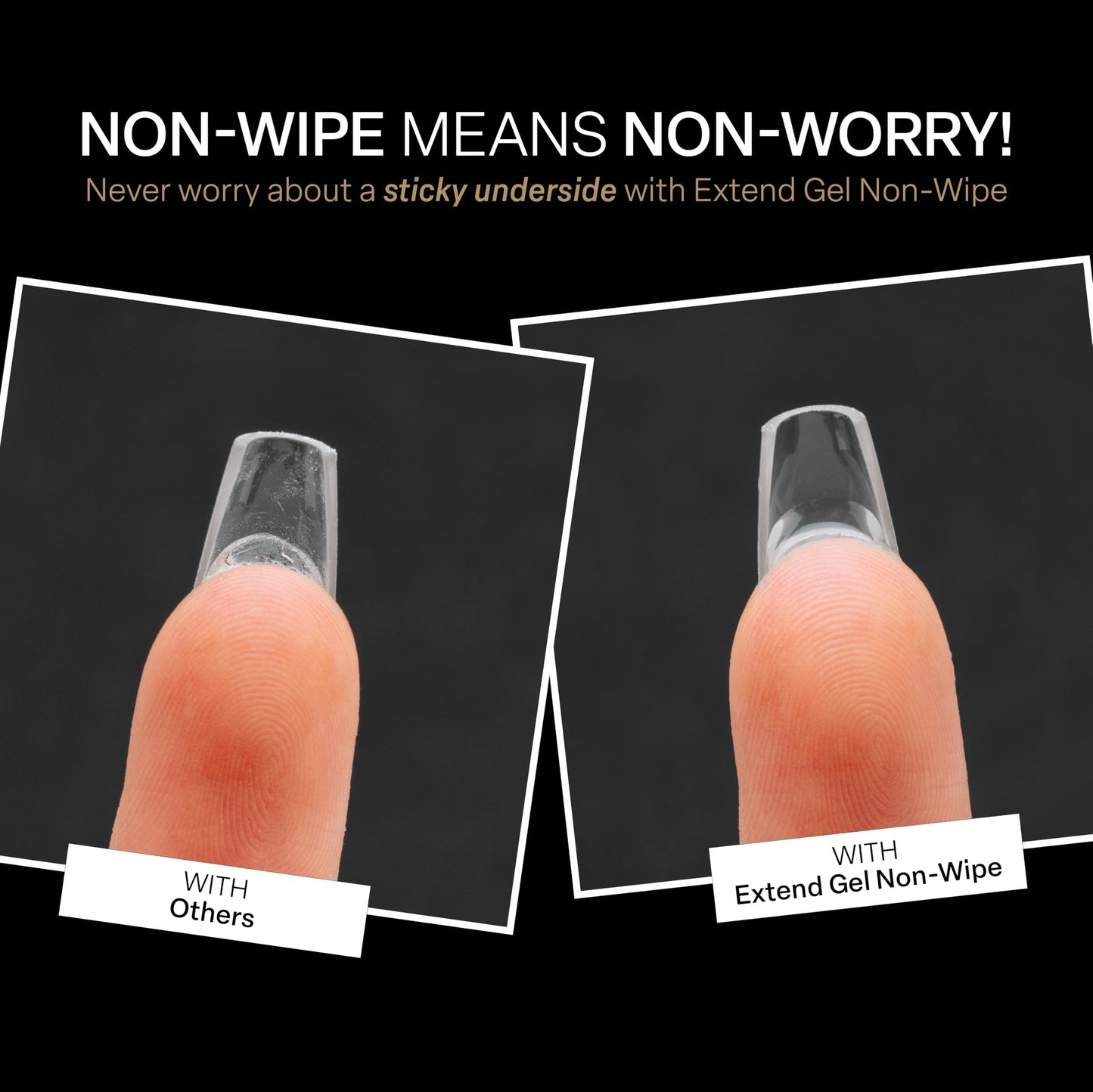 APRÉS Nail Non-Wipe Extend Gel, Soak Off HEMA-Free Gel-X Tips Adhesive 15ml / 0.5oz