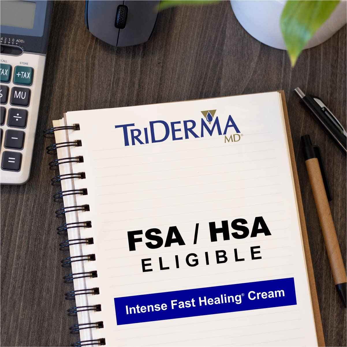 TriDerma Intense Fast Healing Cream, Decreases Healing Time for Minor Irritations, Rashes, Scrapes, Cuts 4 Ounces