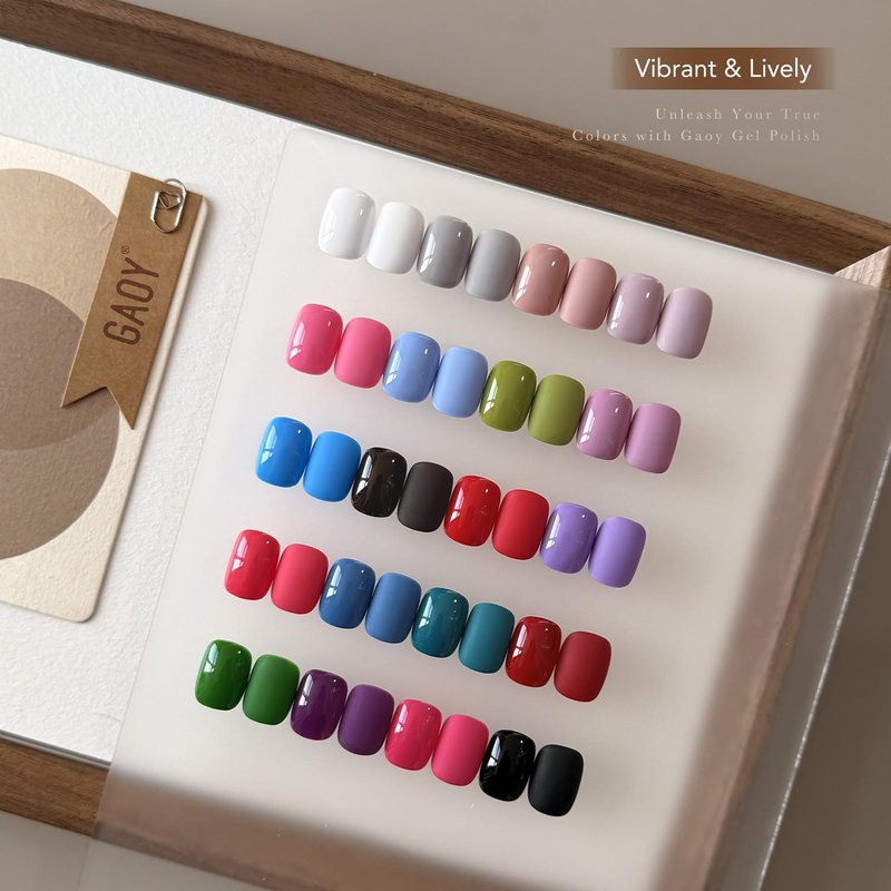 Gel Nail Polish Set - 23 Pcs with 20 Vibrant Colors & 3 Soak-Off Base/Top Coats | DIY Nail Art Kit