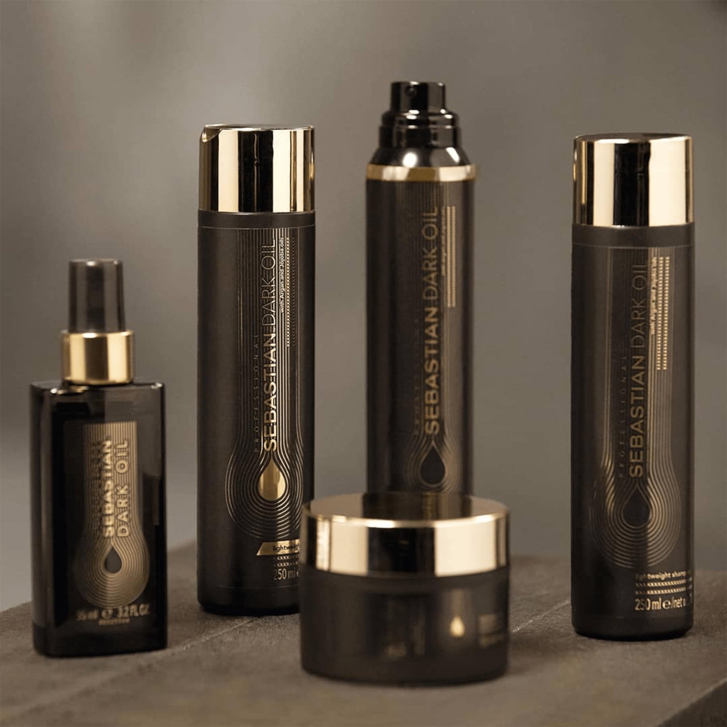 Sebastian Professional Dark Oil Lightweight Shampoo | Infused with Jojoba & Argan Oil | 8.4 fl oz