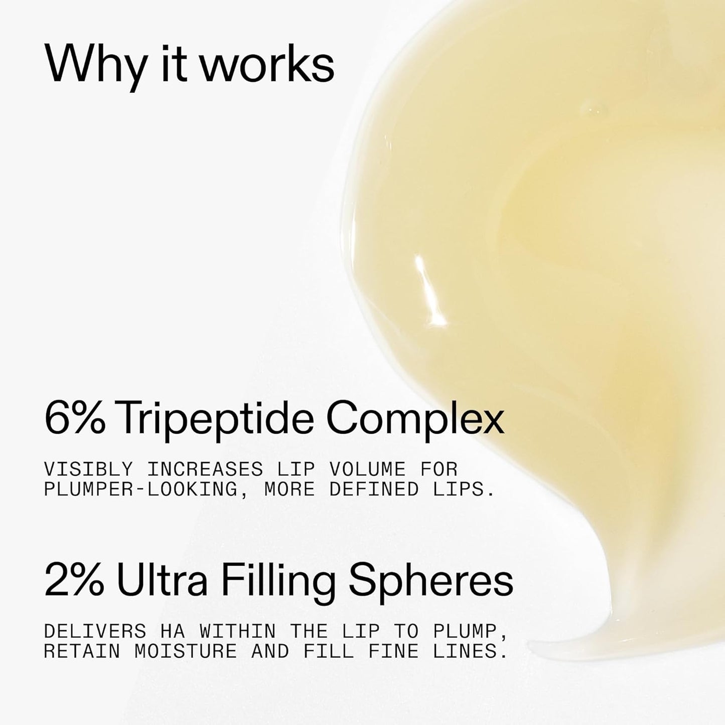 Tripeptide Plumping Lip Balm - Hydrating Tinted Lip Care | 10ml Vegan Formula for Dry, Cracked Lips