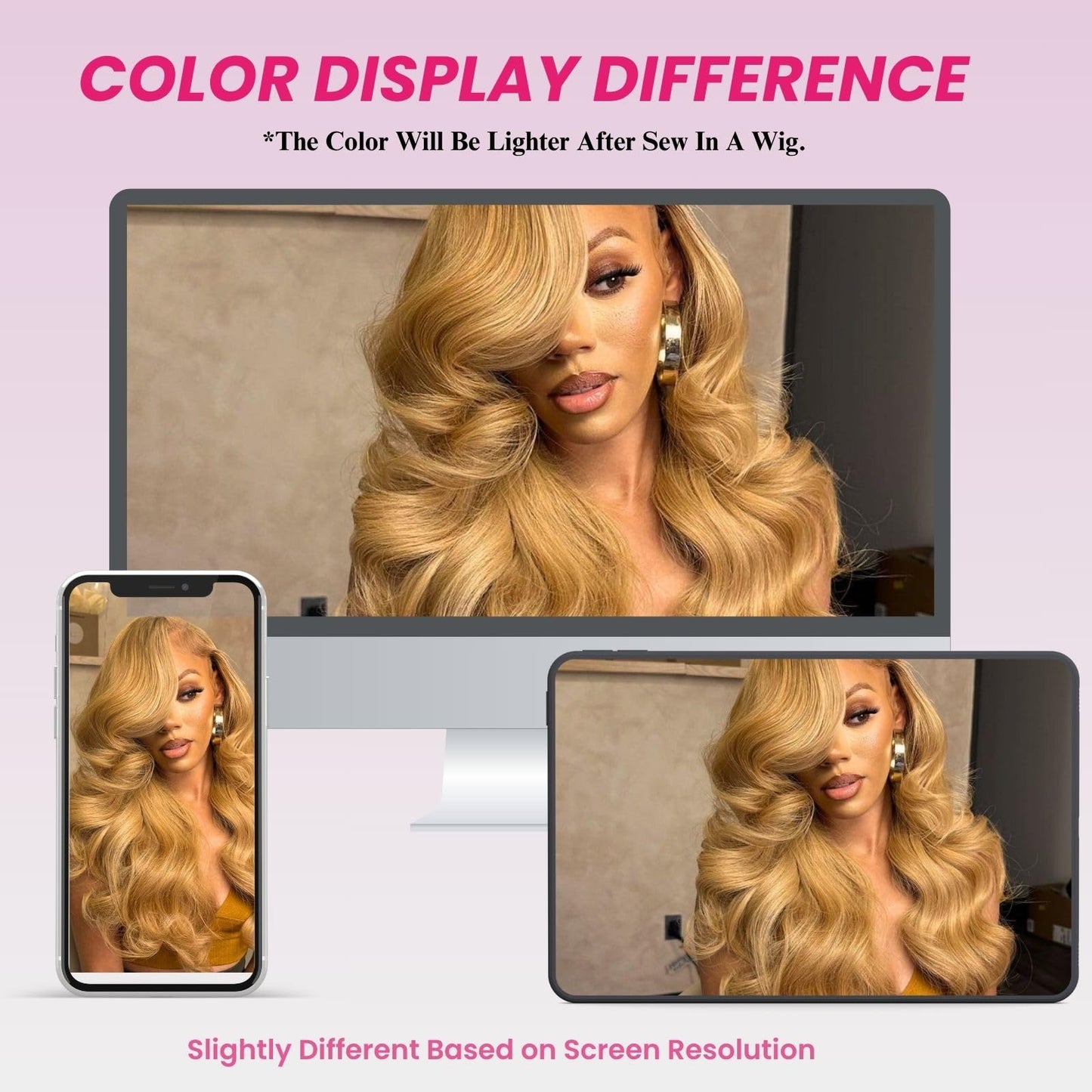 ALHER Honey Blonde 4x4 Closure Human Hair Body Wave, Color #27 Sun-kissed Vibe Golden Blonde Wavy Free Part Melt 4x4 HD Closure, 12A 100% Virgin Remy Real Human Hair Pre Plucked With Baby Hair 10 Inch