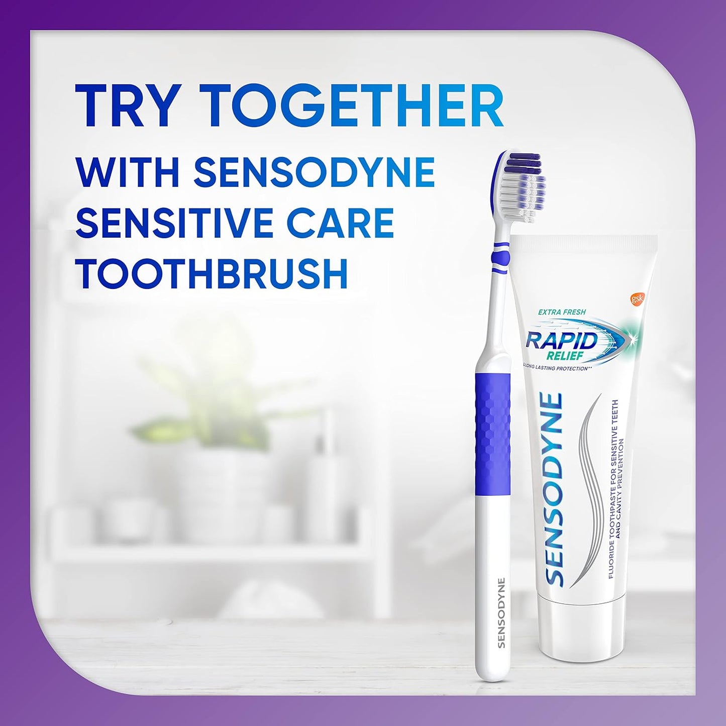 Sensodyne Rapid Relief Sensitive Toothpaste - Extra Fresh Formula | 3.4 oz (Pack of 3)