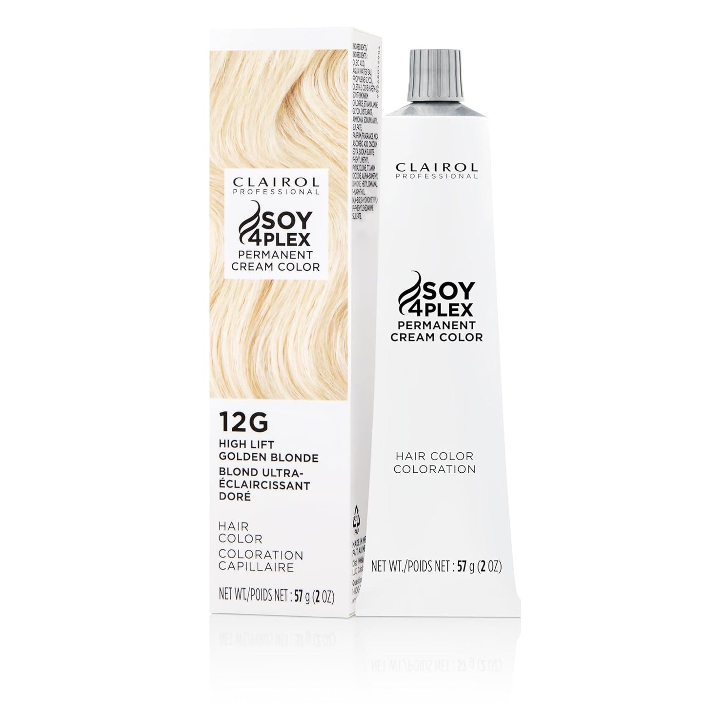 Clairol Professional Permanent Cream Hair Color - 100% Gray Coverage | Deep Conditioning in Blonde, Brown, Black & Red-Violet Shades