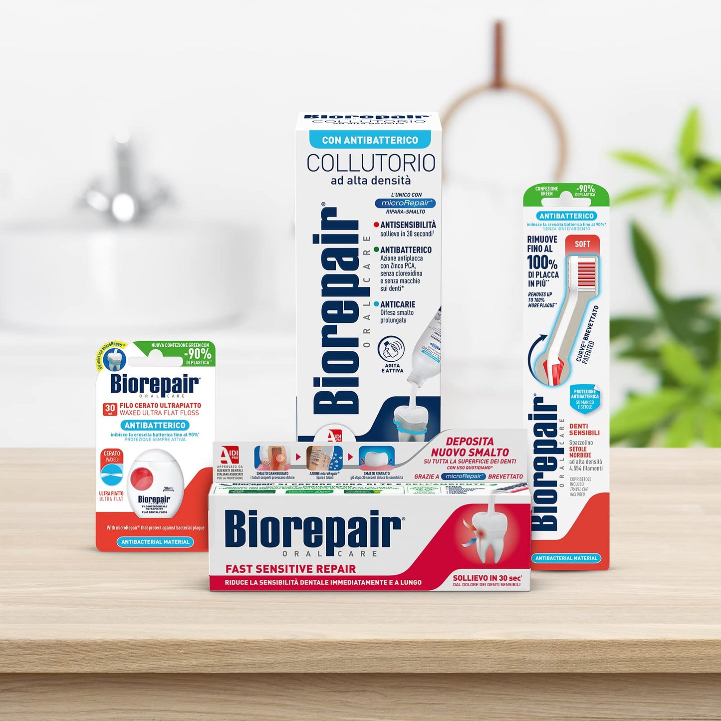 Biorepair: " Collutorio " Mouthwash with Antibacterical - 500ml/16.9 fl.oz [ Italian Import ]
