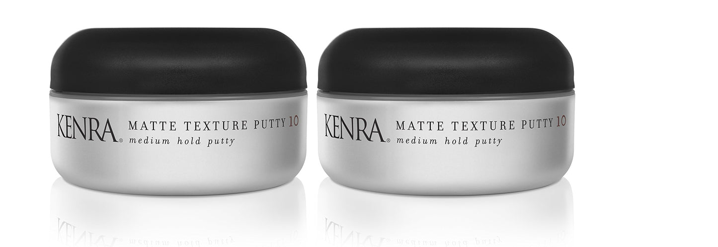 Kenra Professional Matte Texture Putty 10 | Medium Hold Styler | Flexible Hold With A Matte Finish | Replenishes Moisutre & Softens Hair | All Hair Types | 2 oz (2-Pack)