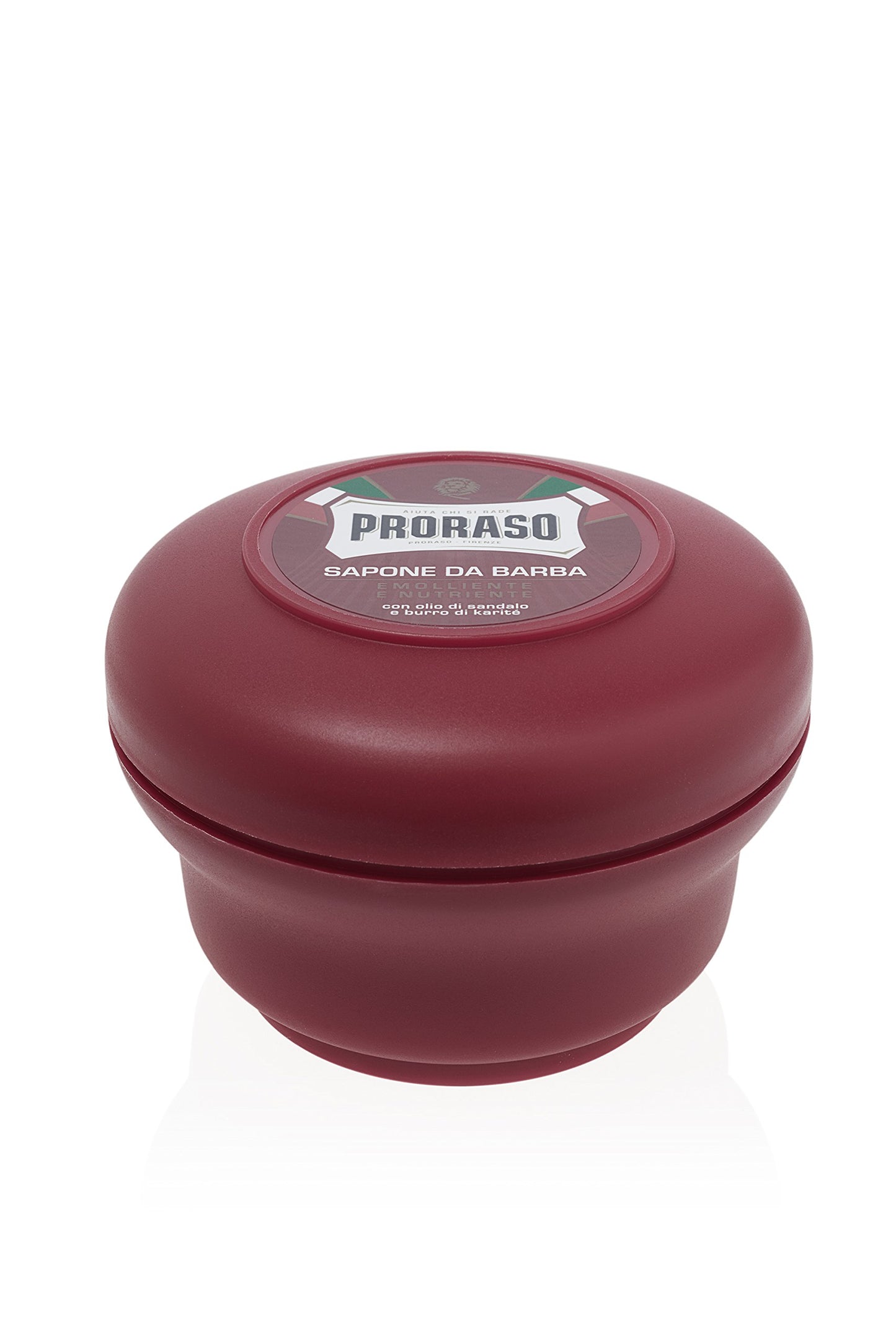 Proraso Shaving Soap - Sandalwood Oil & Shea Butter - Moisturizing & Nourishing Shave Soap in a Bowl for Coarse or Hard Beards - Premium Italian Shaving for Men - 5.2oz