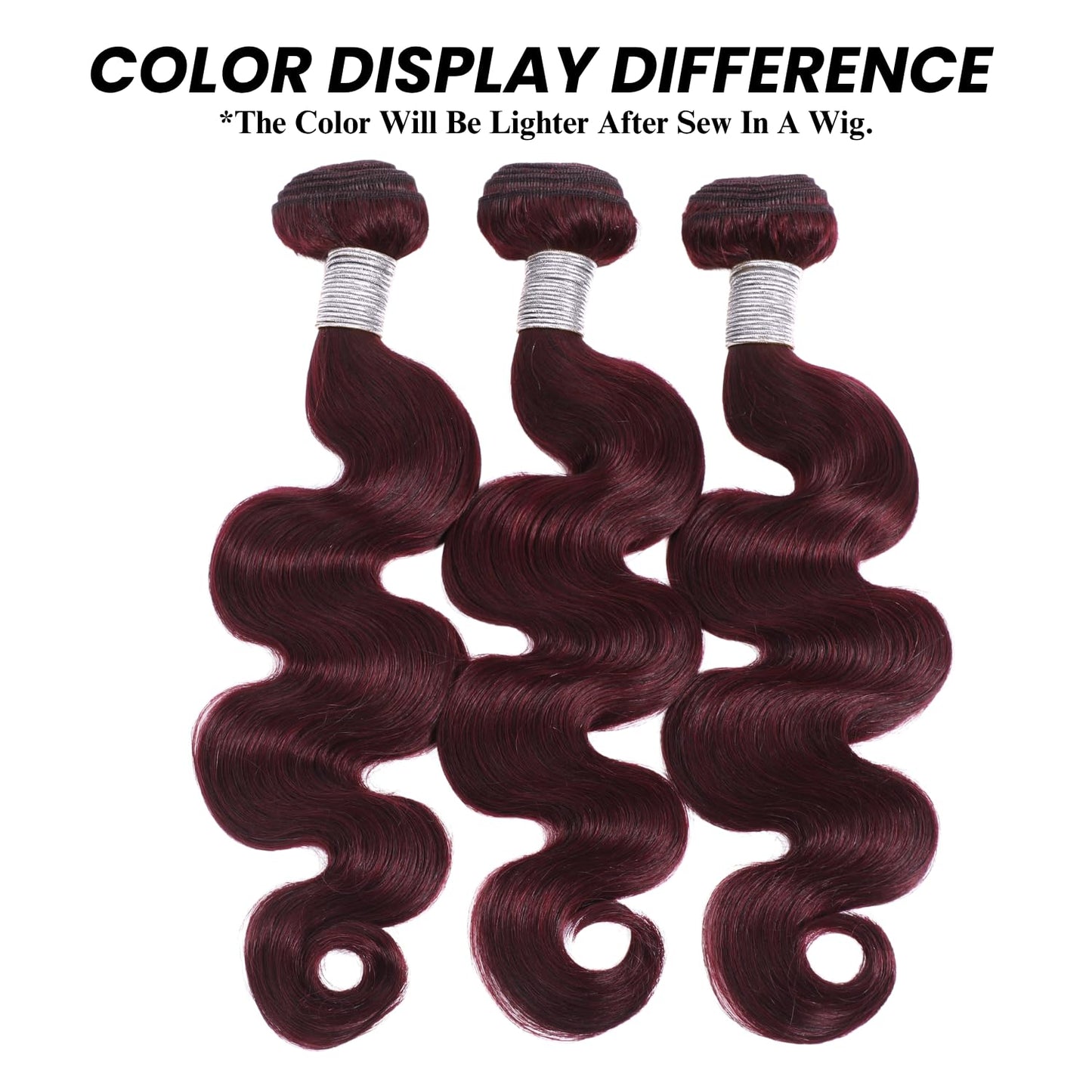 99j Color Human Hair Bundles Body Wave 12 Inch