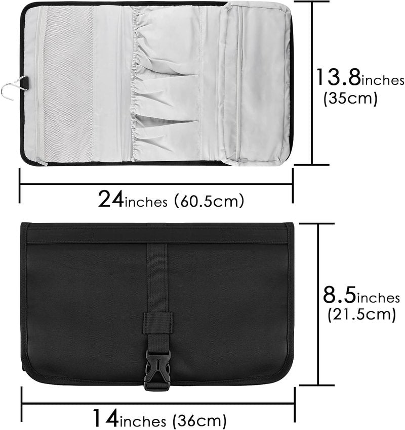 Dyson Airwrap Styler Travel Case - Portable Protective Storage Bag with Hanging Hook | Black