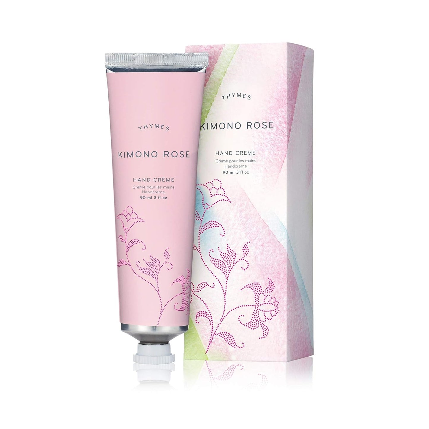 Thymes Hand Cream - Kimono Rose Scent | Moisturizing 3 Fl Oz Lotion