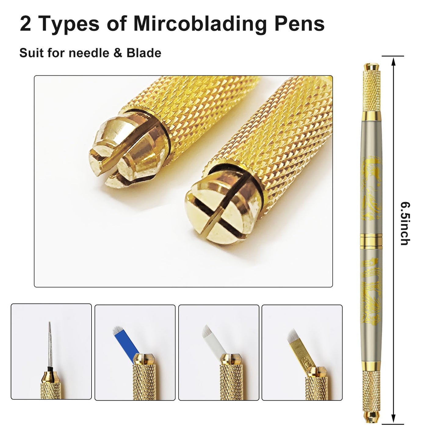 Faat3 Coi4 Microblading Kit, Eyebrow Pen with Microblading Supplies Eyebrow Kit Mapping Kit for Beginners & Artist