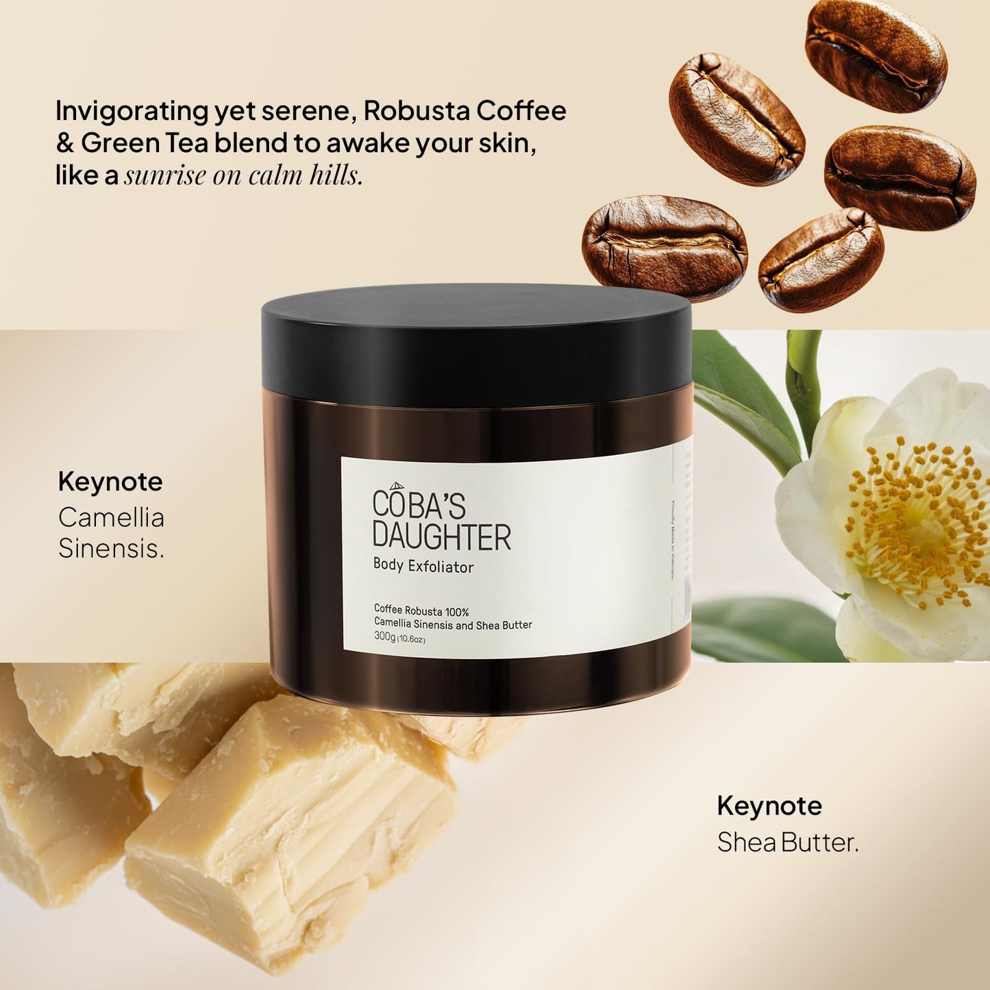 COBA'S DAUGHTER Coffee Scrub – Cellulite, KP, Stretch Marks 10.6 oz