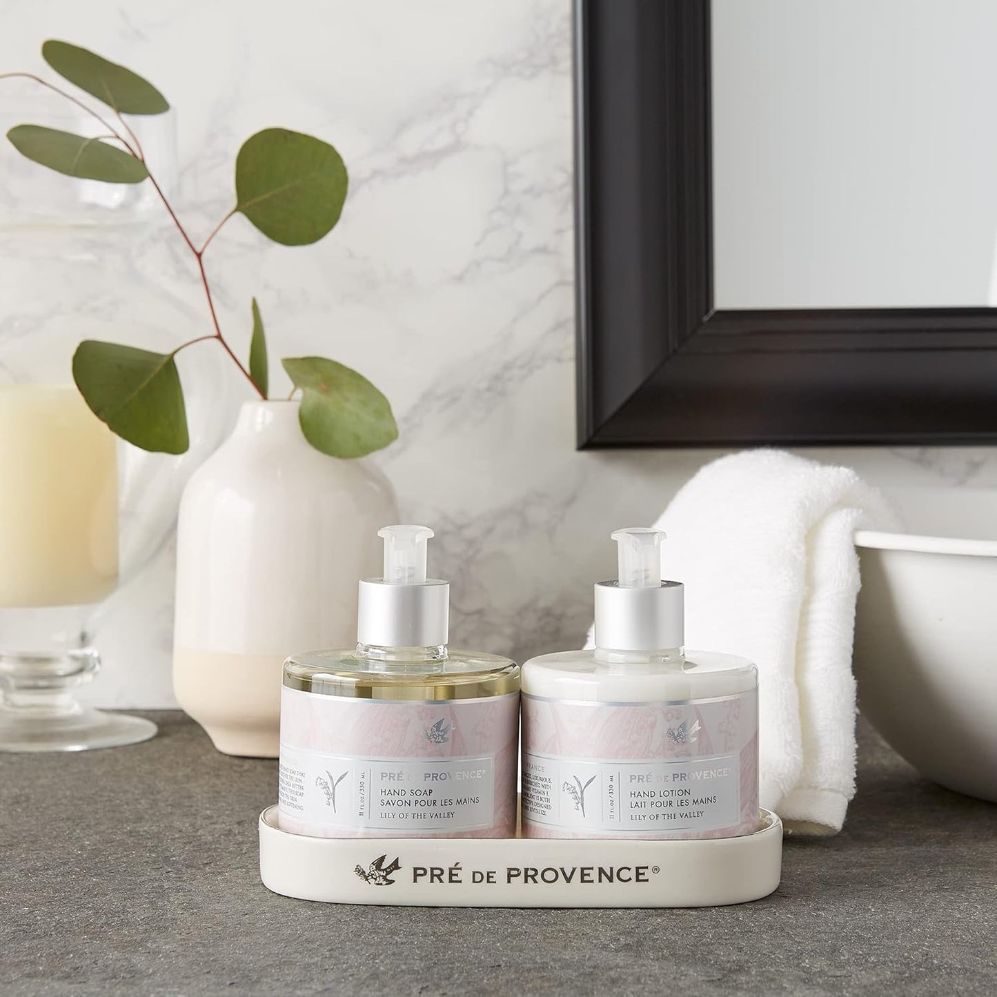 Pre de Provence Shea Butter Hand Lotion - Silky Smooth Emollient, Lily of the Valley, 11 Fl Oz
