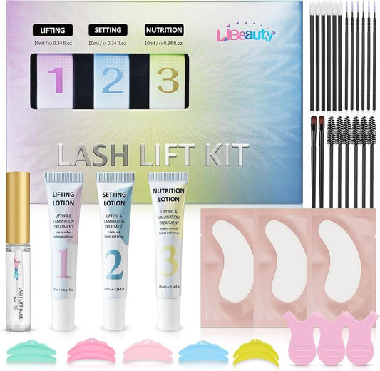 Libeauty Lash Lift Kit, Brow Lamination Kit, Lash Perm Kit, Eyelash Perm Tube Design, Precise Control, Convenient Storage, Simple Operation, Suitable For Home And Salon