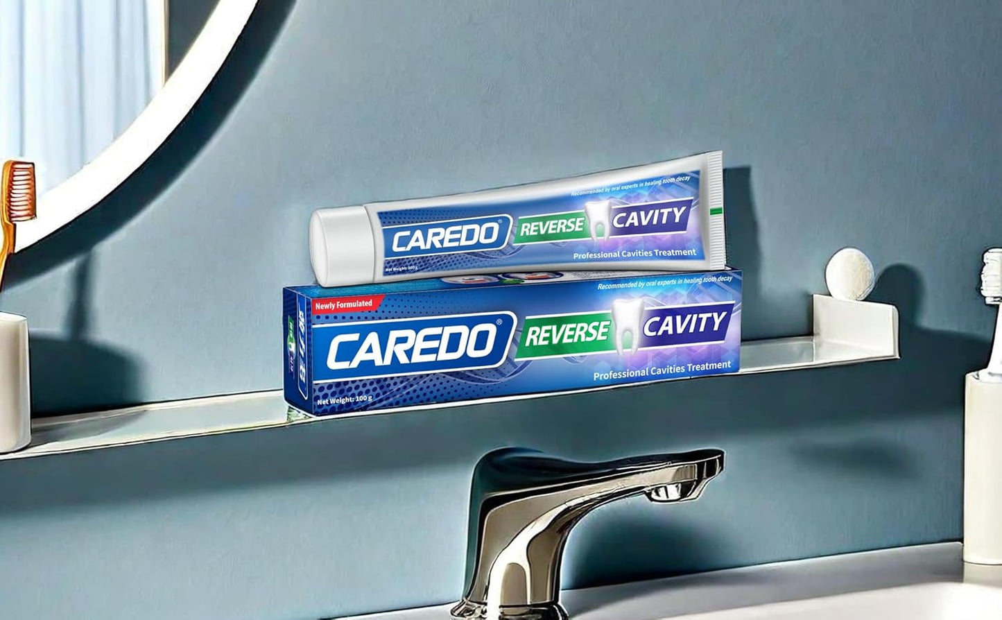 Cavity Repair Toothpaste - Remineralizing Hydroxyapatite Formula for Tooth Decay | 100g, Grey White