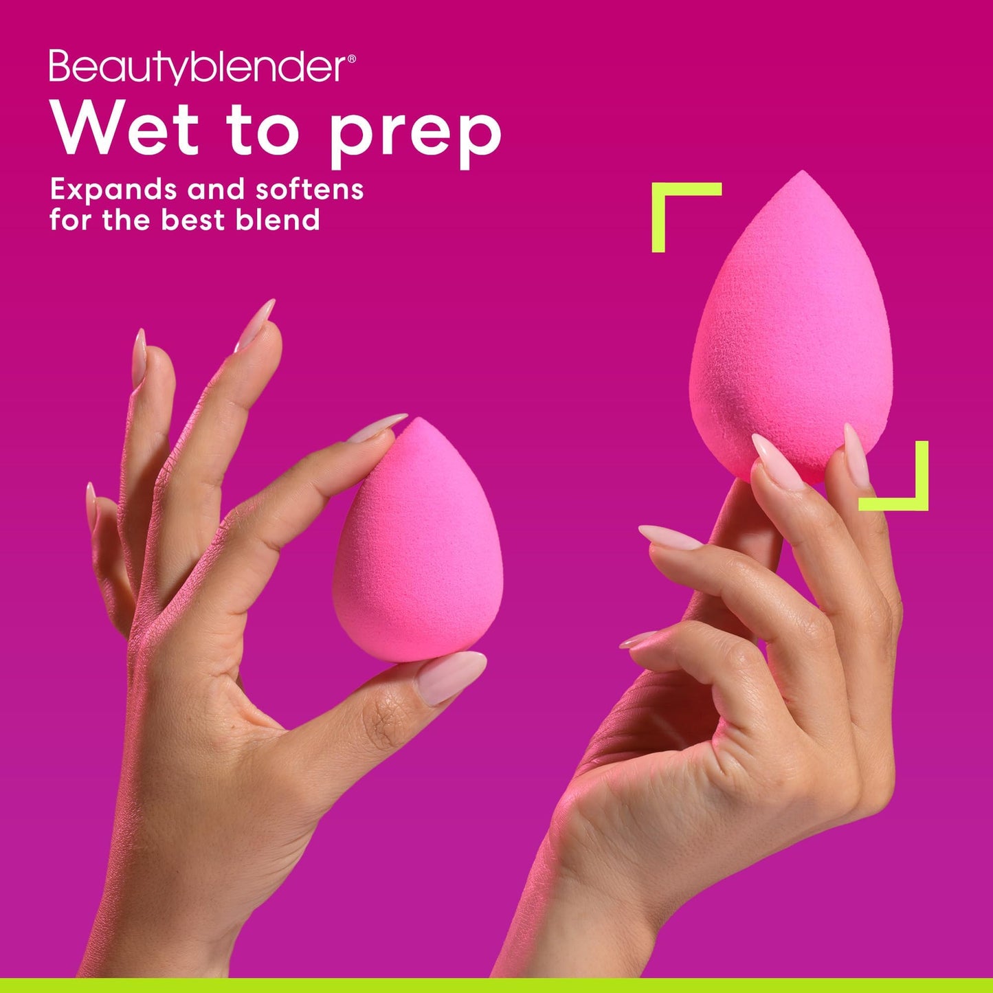 Beautyblender Original Pink Makeup Sponge | Super-Soft Blending Foam for Foundations, Powders and Creams | Reusable & Washable, Vegan & Cruelty-Free, Streak-Free Finish
