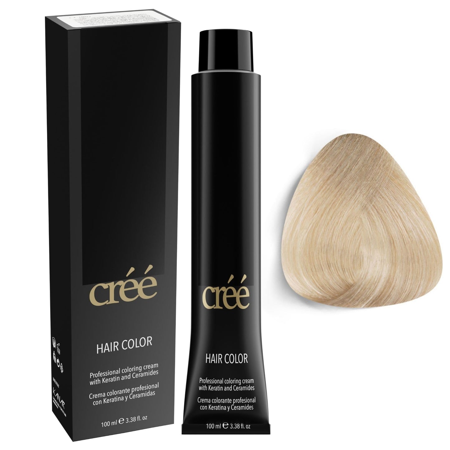 Cree Professional 901 Ash Superlightener Permanent Hair Color - Long Lasting, Rich Vibrant - Gray Coverage 100ml - 3.4 fl.oz.