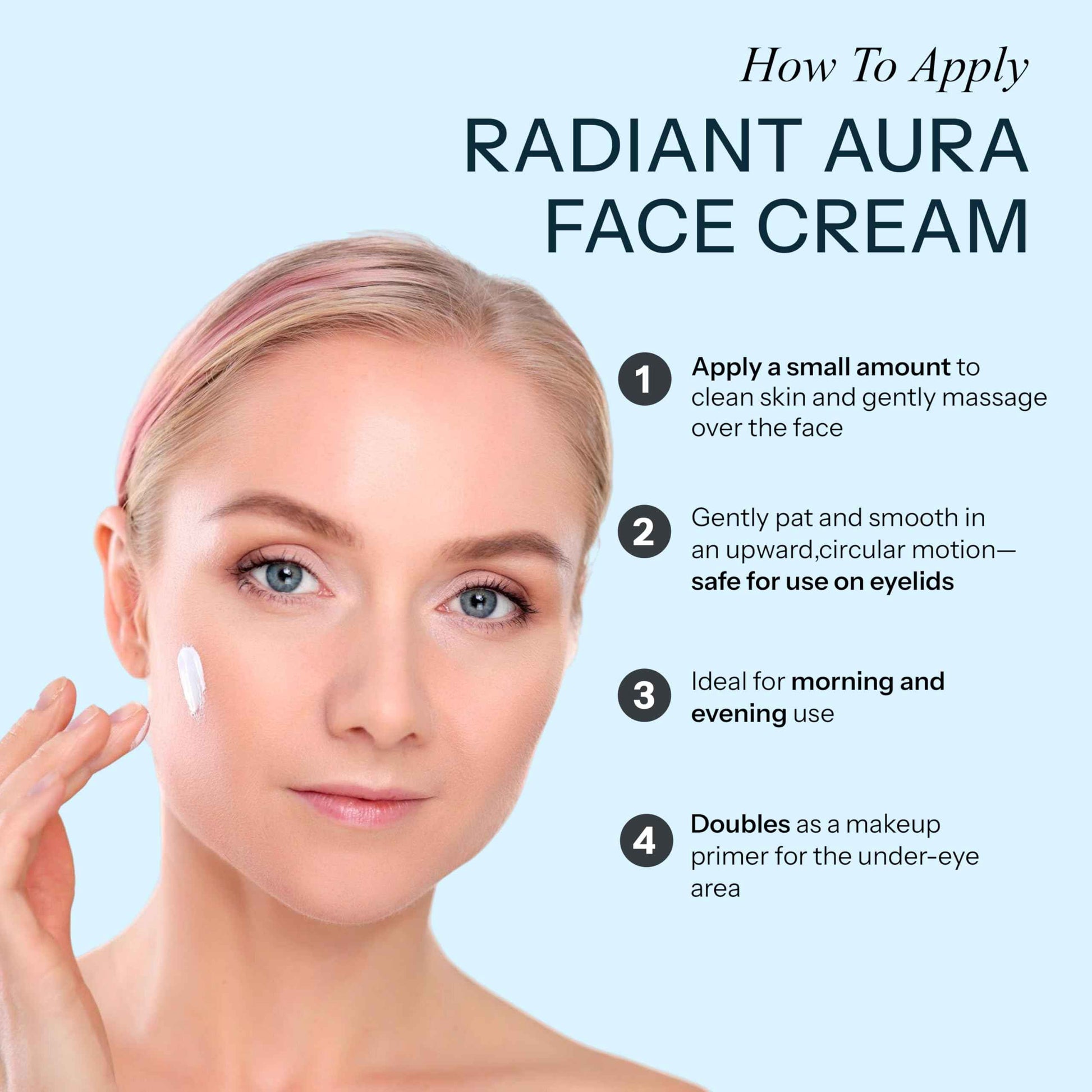 Radiant Aura Hyaluronic & Ceramide Face Moisturizer - Dermatologist Tested Korean Formula for Deep Hydration - Premium Non-Greasy Solution for Daily Moisture & Skin Barrier Care 2 Pack 1.69 fl oz Each