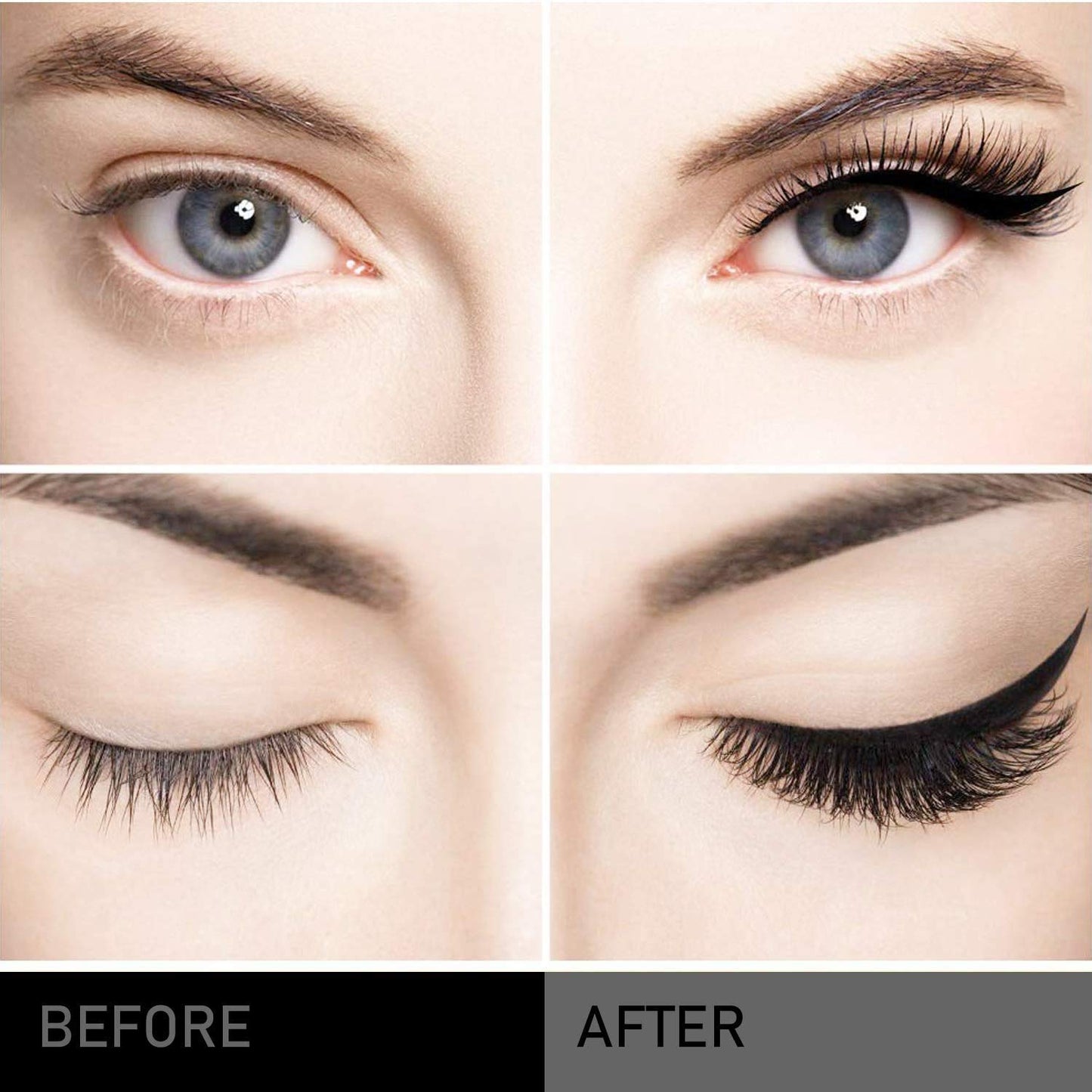 Magnetic Eyelashes With Eyeliner Kit 3D different Lengths & different Style Magnetic Eyelashes False Lashes Natural Look - No Glue Needed (5-Pairs With 2-Eyeliner)