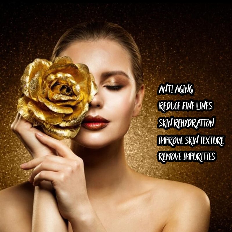Nielies 24K Collagen Facial Mask (15 PCS) Anti Wrinkle, Firm Skin & Hydrating Skin Anti Aging, Puffiness, Mask for Revitalizing