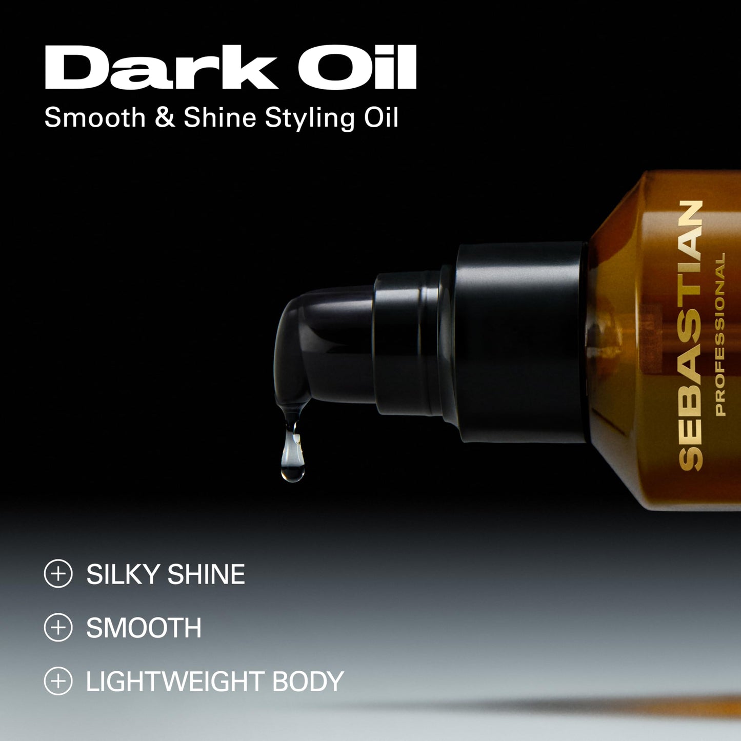 Sebastian Professional Dark Oil Smooth and Shine Styling Oil | Infused with Sandalwood, Cedarwood, & Argan Oils | Travel Size, 1 fl oz | Packaging May Vary