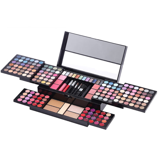 Hot Sugar 182 Colors Full Makeup Kit for Women, All-in-One Cosmetic Set Birthday Holiday Gift (BLACK)