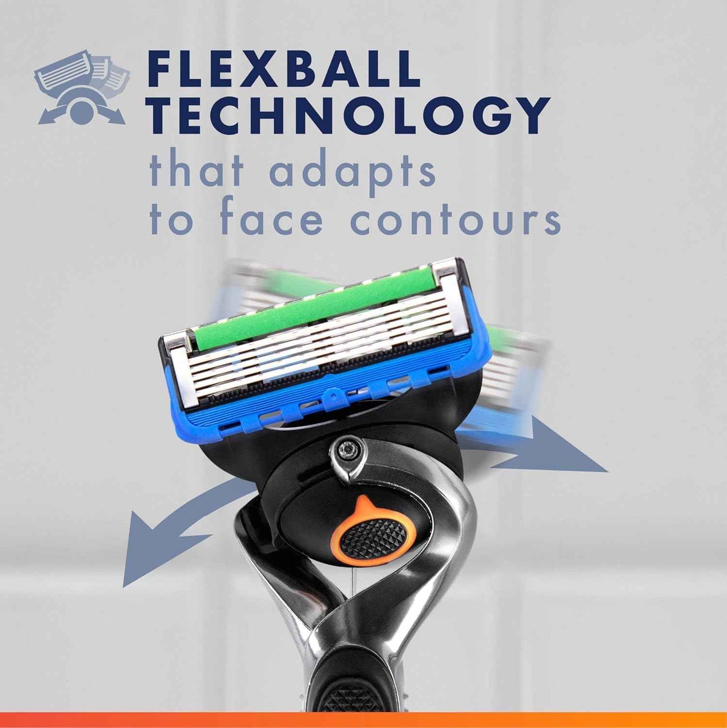 Gillette Fusion ProGlide Razor for Men, Handle + 4 Blade Refills