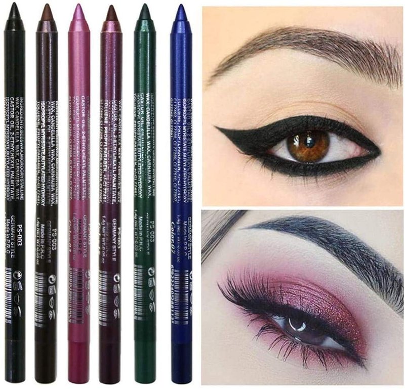Waterproof Eyeliner Pencil - 12 Vibrant Colors | Long-Lasting Matte & Pearlescent Finish