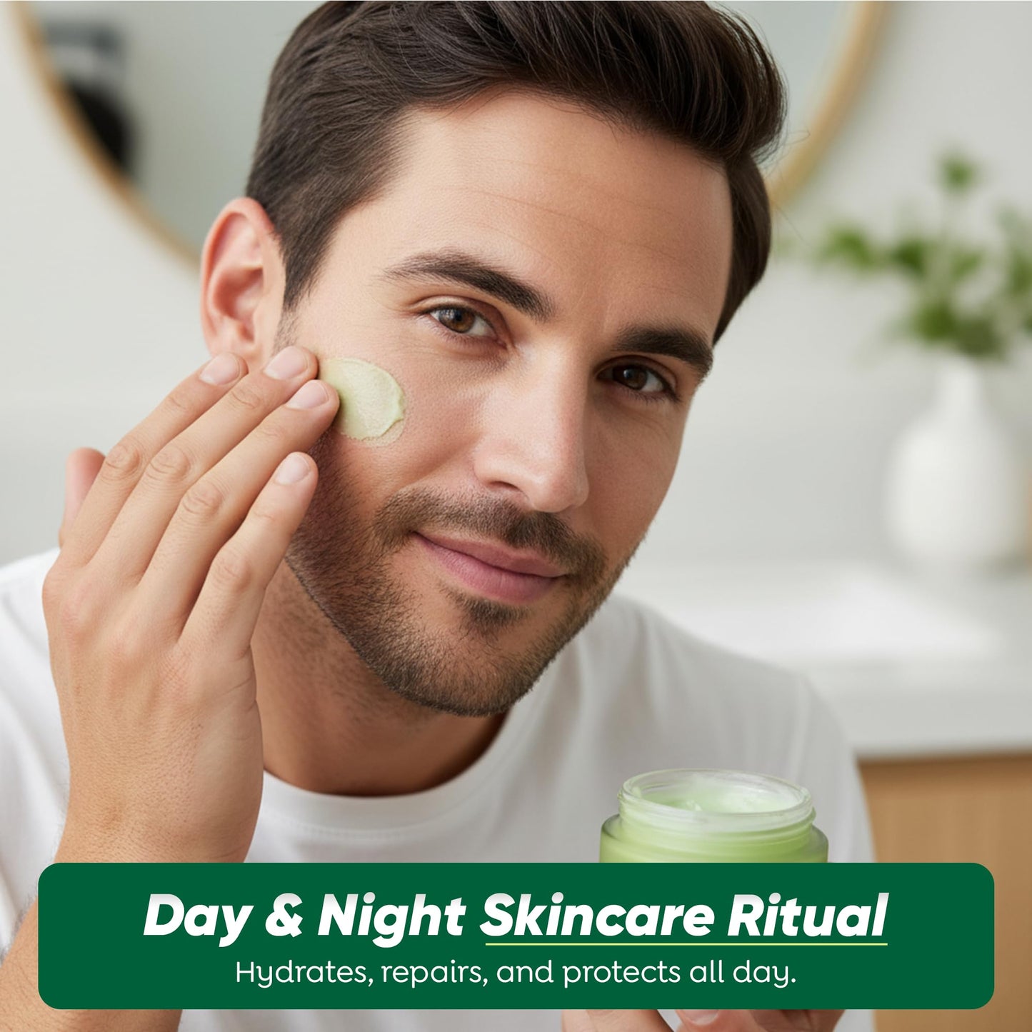 AUREVA ELIXIRS Men's Skin Moisturizer Balm – US Handmade Botanical Balm Face & Body For All Skin Types – Botanical cleansing cream for Everyone full Day Moisturize - Ember Citrus Scent, 2oz