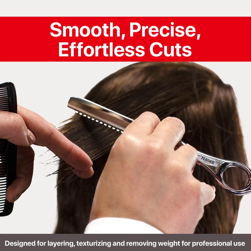 Feather Bonus Value Pack, Styling Razor Standard Blades - Professional Hair Cutting Blades for Styling, Shaping, Thinning - Single Edge Guarded Blade - Made in Japan -30 Counts +1 Blade Disposal Case