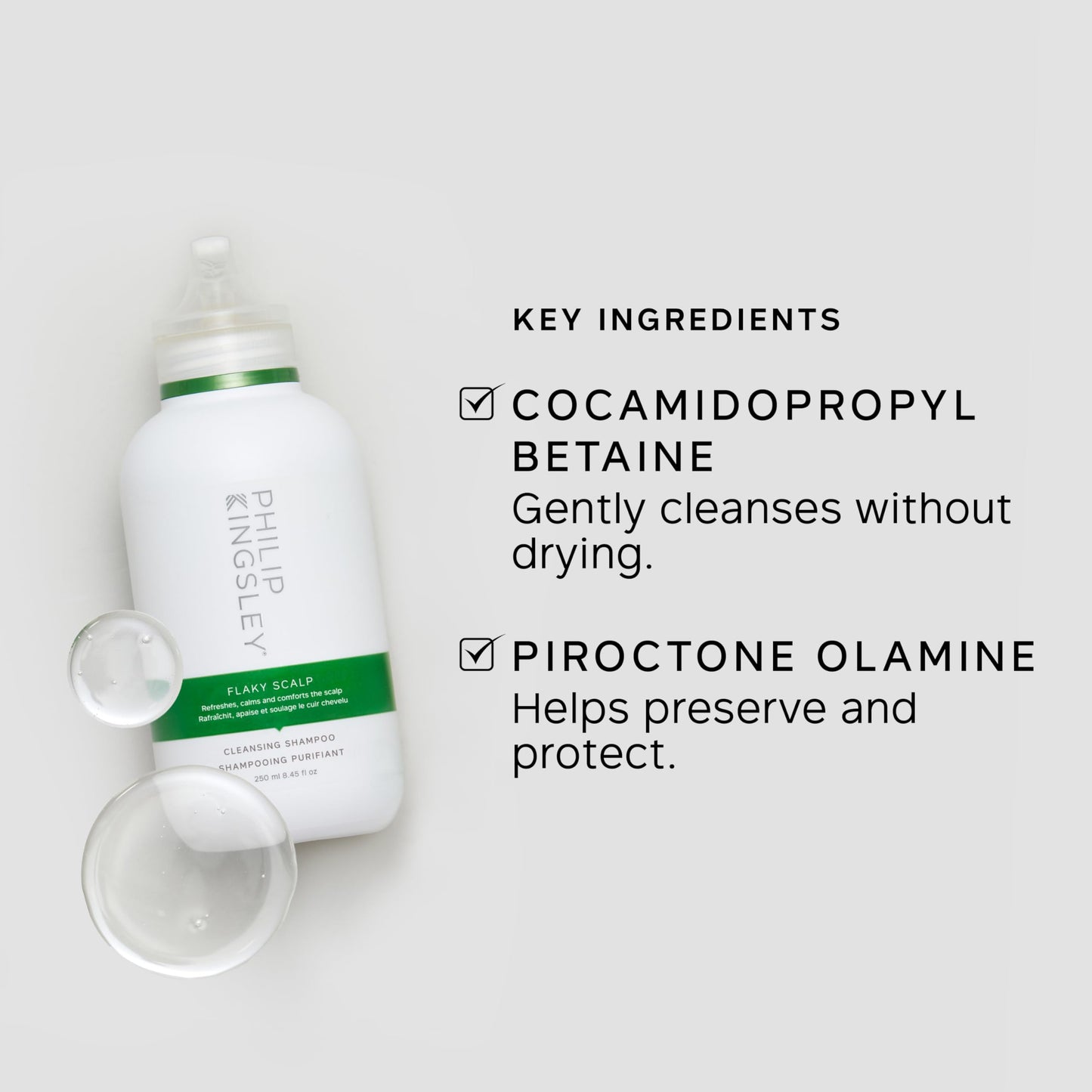 PHILIP KINGSLEY Flaky Scalp Shampoo for Dry, Oily Cleansing and Soothing Scalp Care - Soothes and Calms, 8.45 oz.