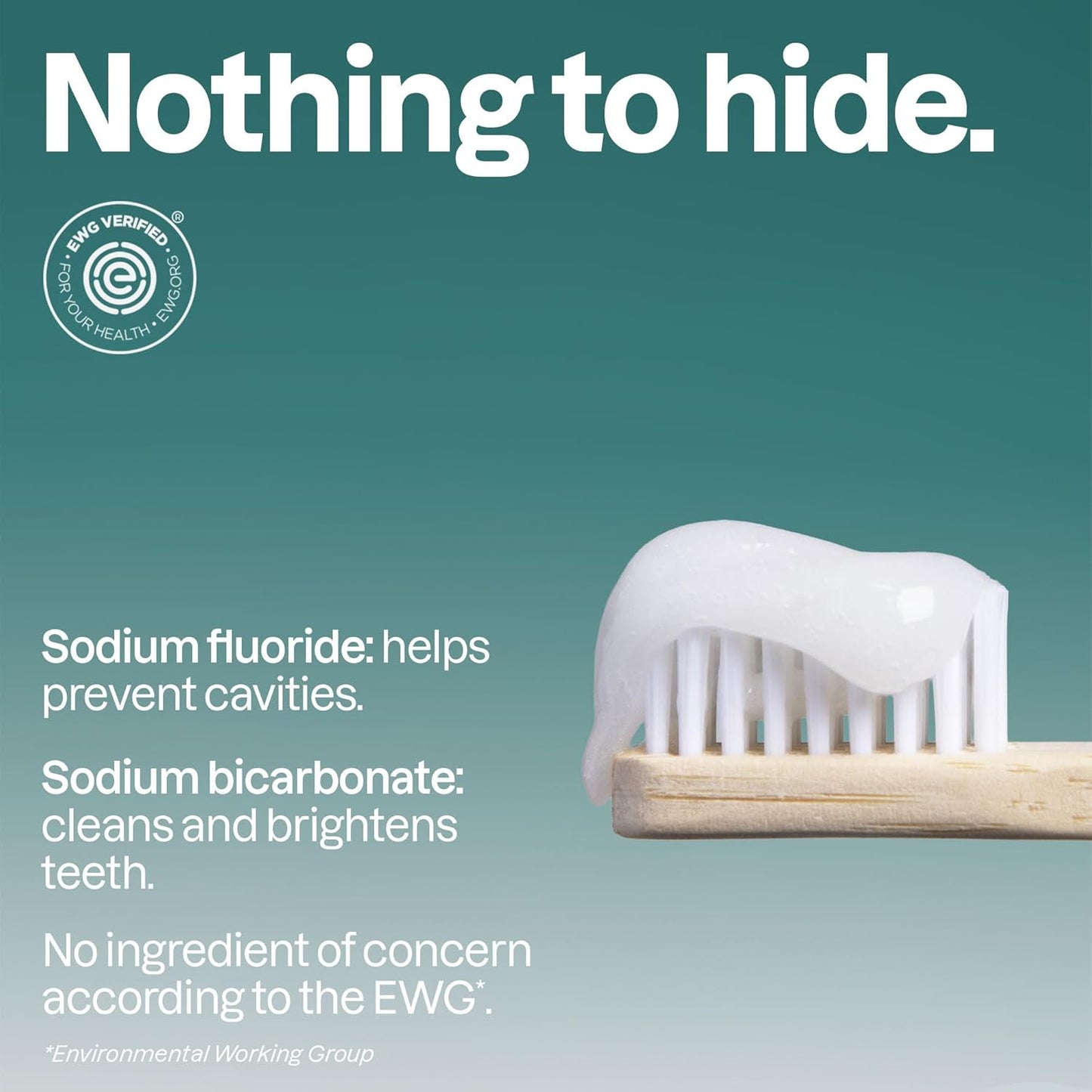 Attitude Enamel Repair Toothpaste - Fluoride & Spearmint Flavor | Vegan, EWG Verified, 4.2 Oz