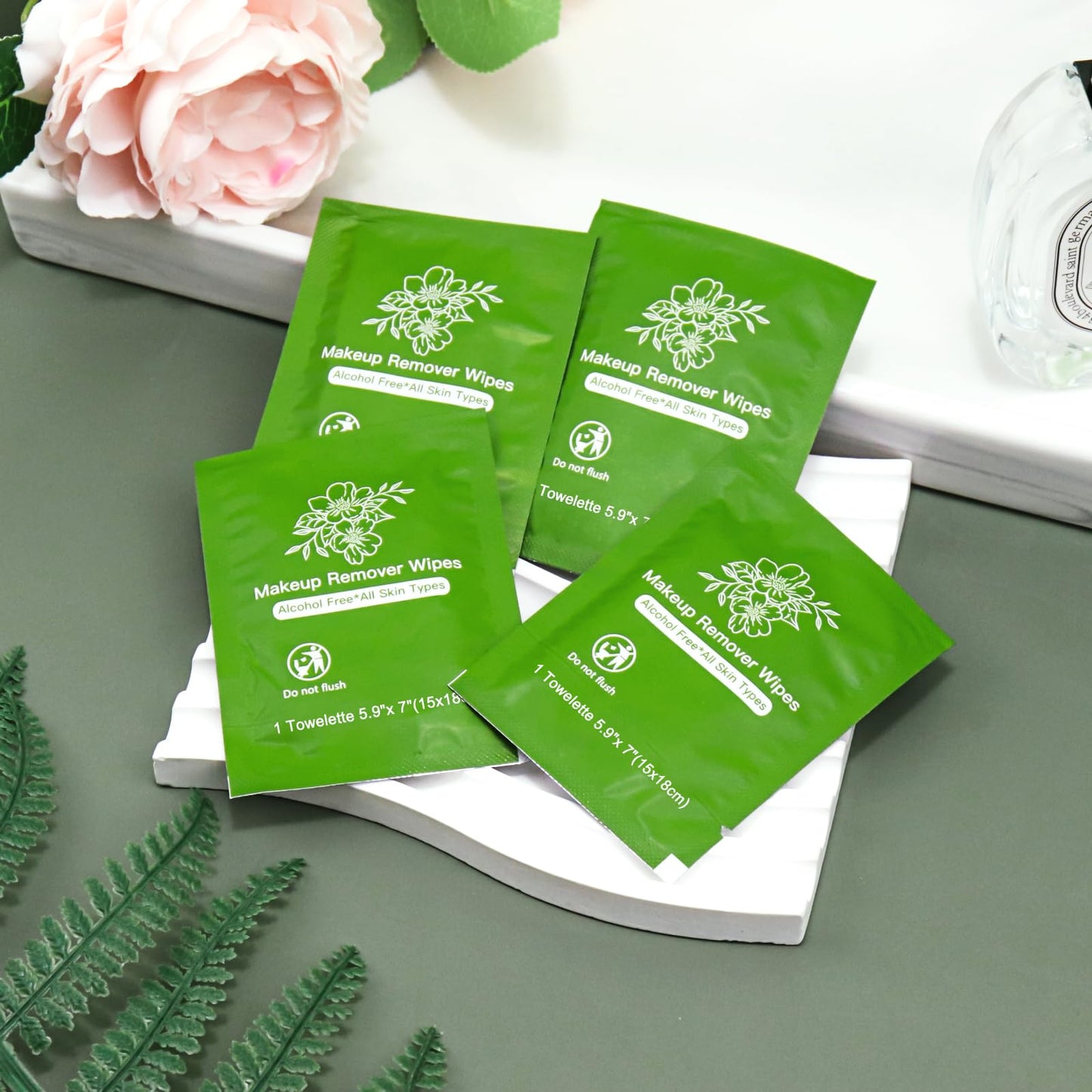 Gentle Cleansing Makeup Remover Wipes - Bulk Individually Wrapped Travel & Hotel (200)