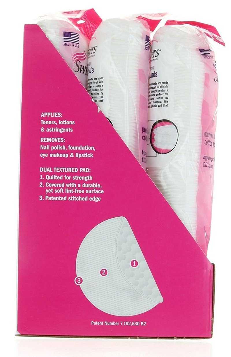 Swisspers Cotton Rounds - Premium Hypoallergenic Makeup Remover | 900 Count
