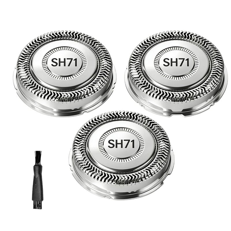 [3 Pack]SH71/52 Replacement Heads Compatible with Philips Norelco Series 7000,New Upgraded SH70/71 Compatibility Double Blades for norelco 7000 Replacement Heads