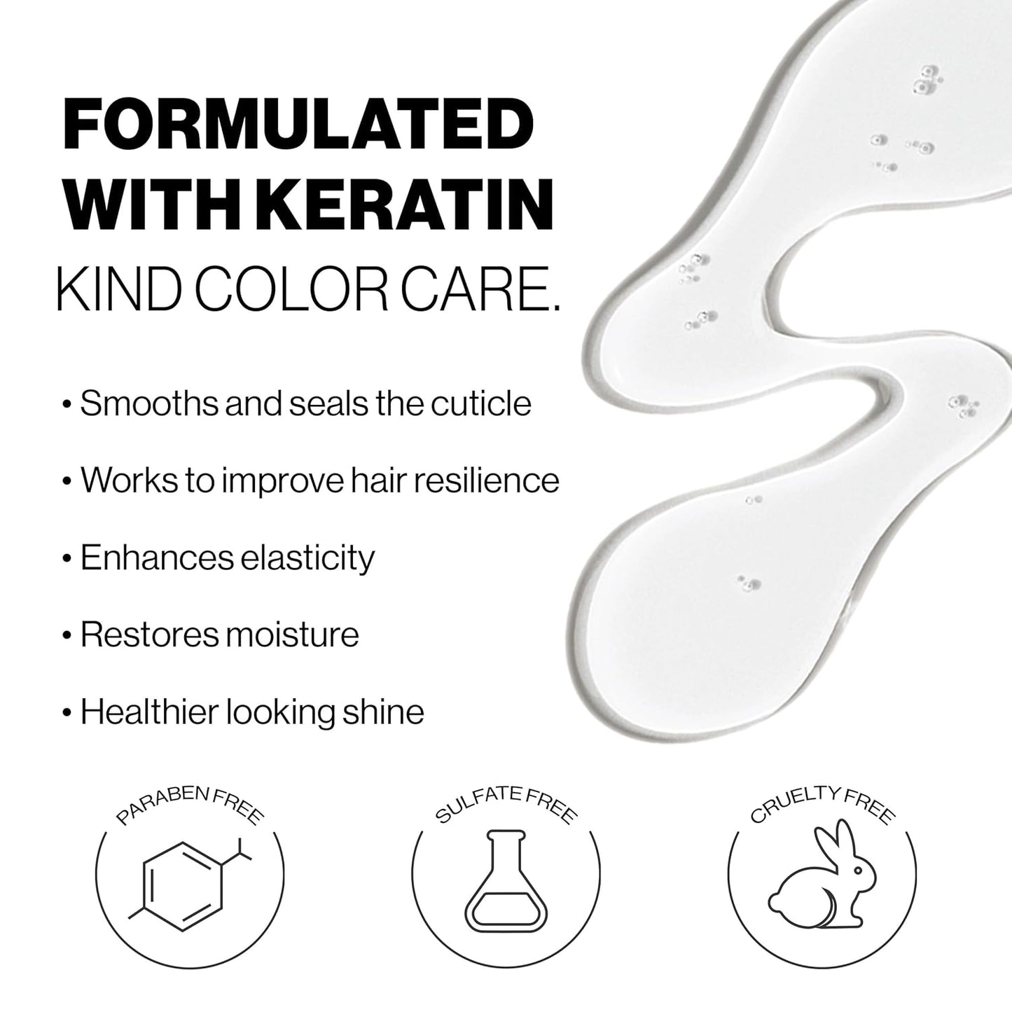 Keracolor Clenditioner Cleansing Conditioner - Color Protecting Keratin-Infused Hair Cleanser | Clear, 2 Sizes Available